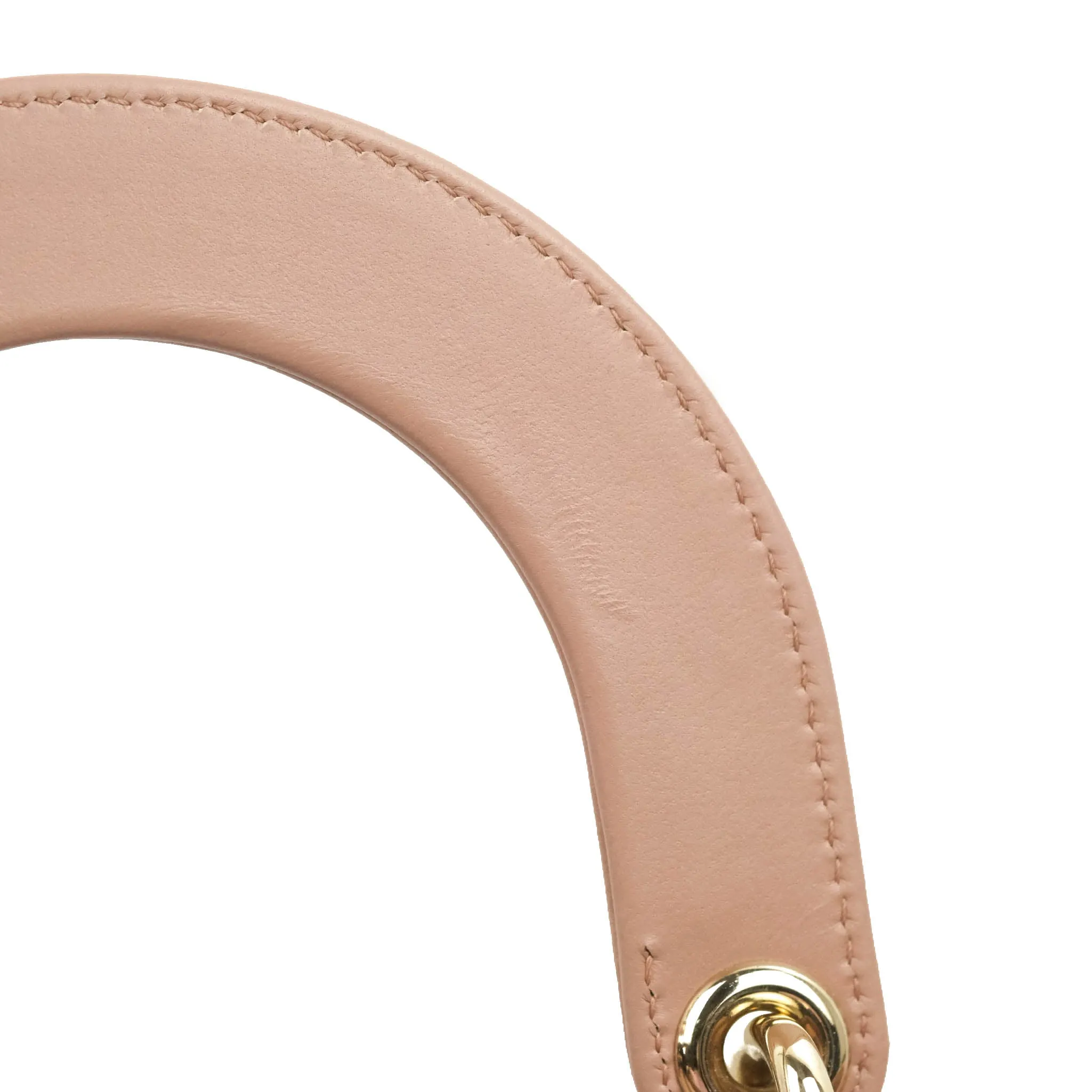 Christian Dior Lambskin My ABCDior Lady Dior Fard Gold Hardware