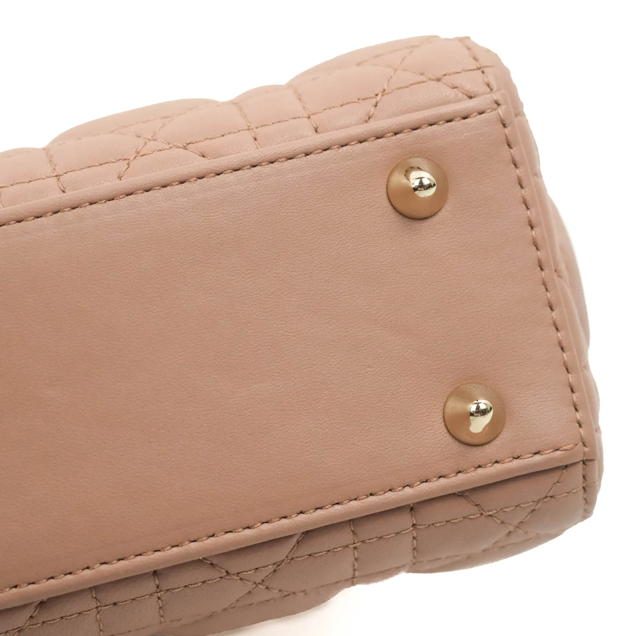 Christian Dior Lambskin My ABCDior Lady Dior Fard Gold Hardware