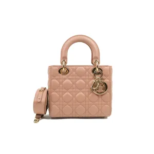 Christian Dior Lambskin My ABCDior Lady Dior Fard Gold Hardware