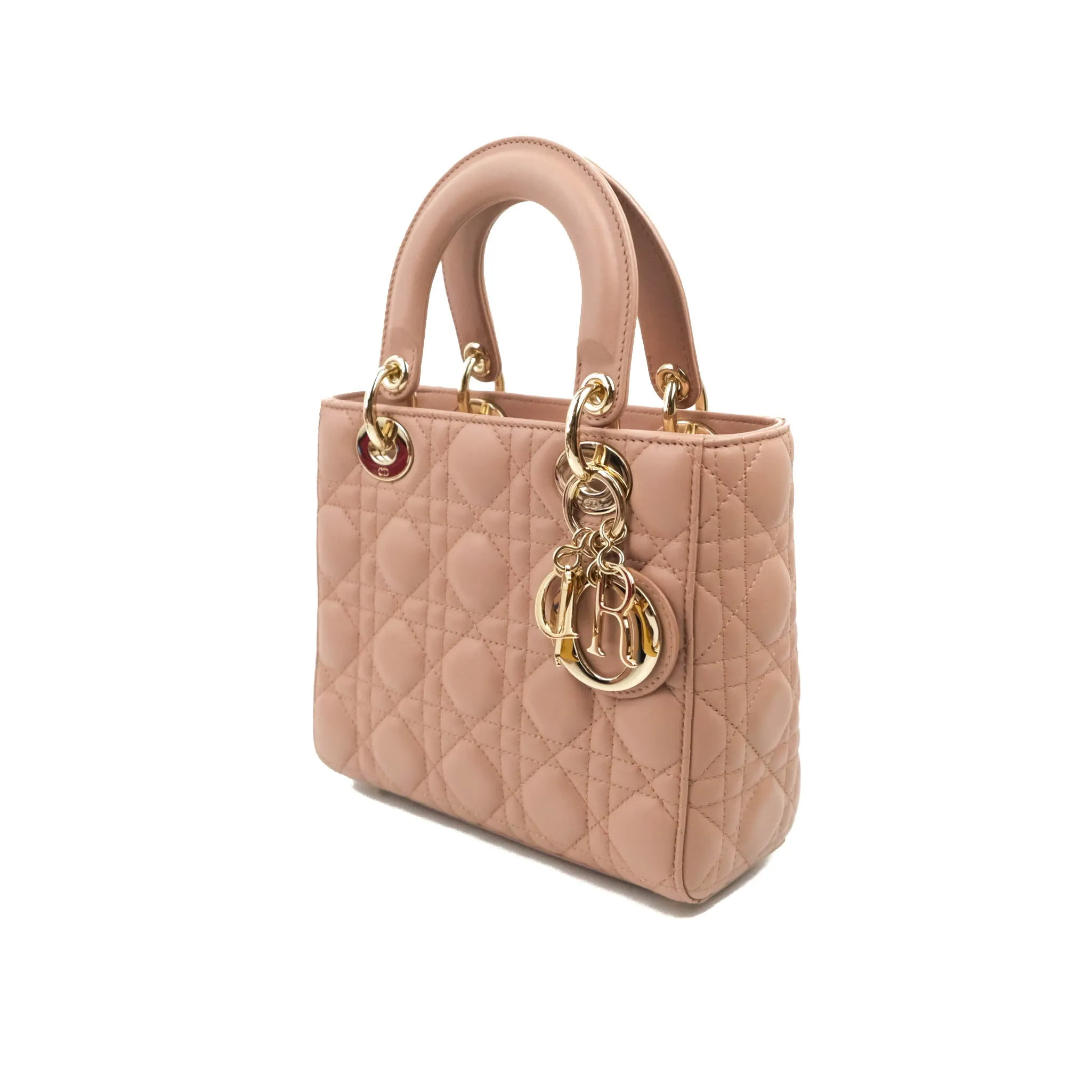 Christian Dior Lambskin My ABCDior Lady Dior Fard Gold Hardware