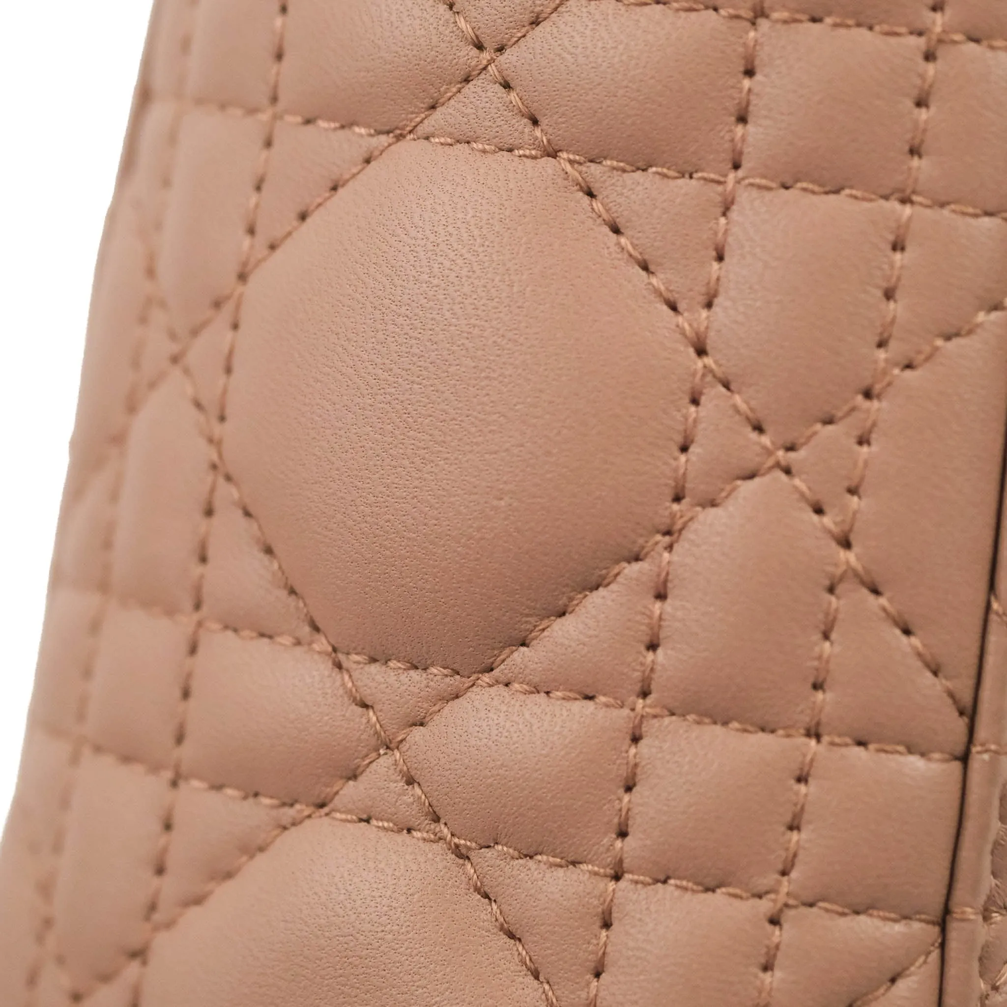 Christian Dior Lambskin My ABCDior Lady Dior Fard Gold Hardware