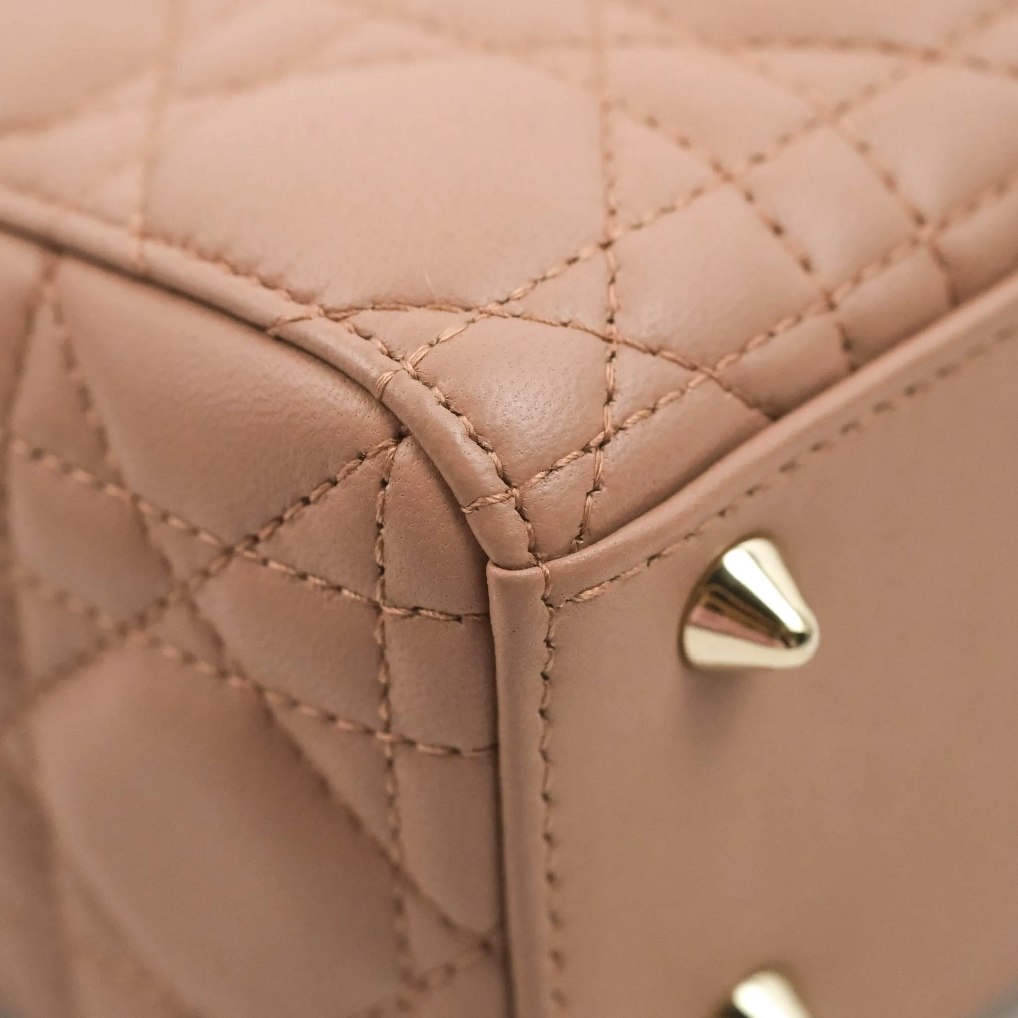 Christian Dior Lambskin My ABCDior Lady Dior Fard Gold Hardware