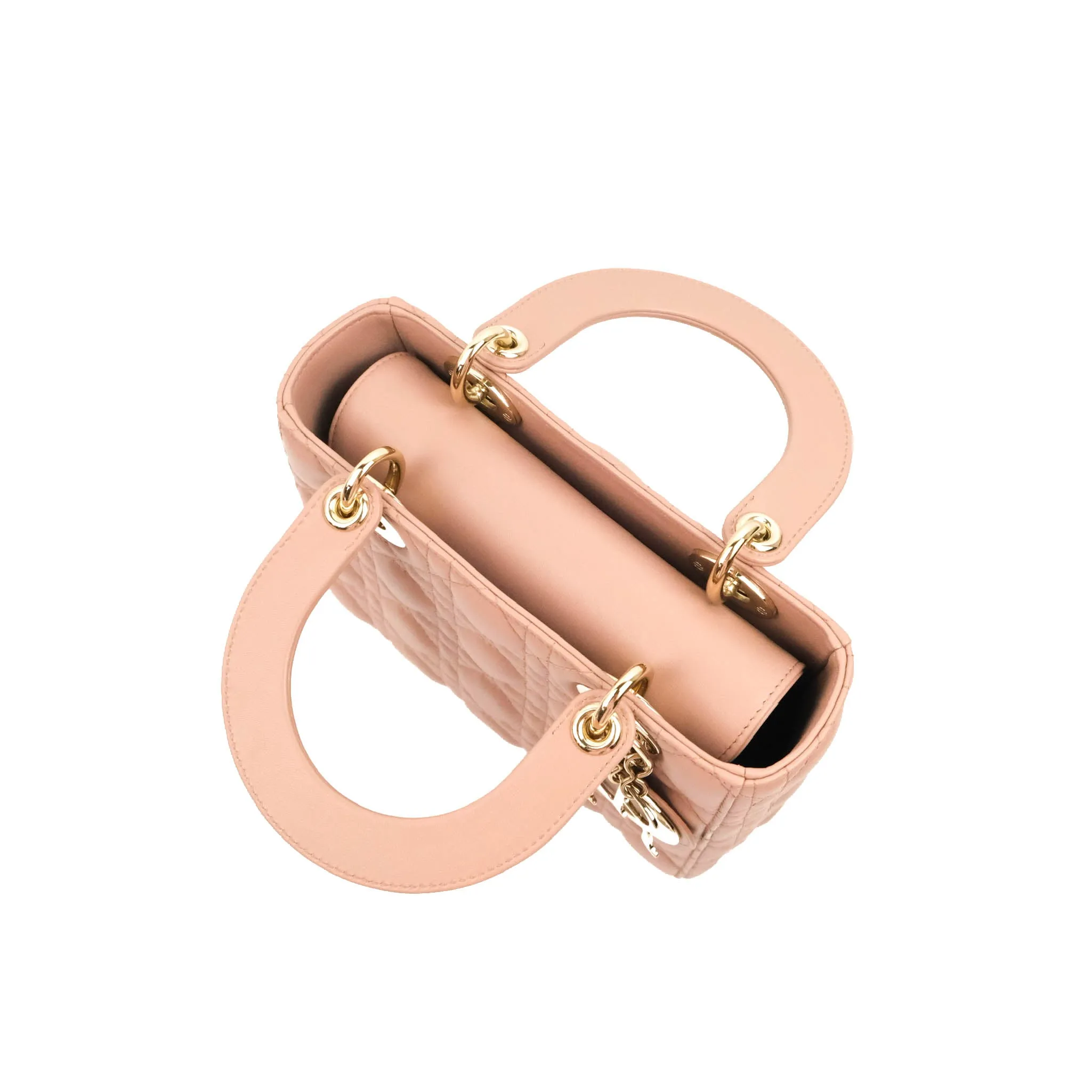 Christian Dior Lambskin My ABCDior Lady Dior Fard Gold Hardware