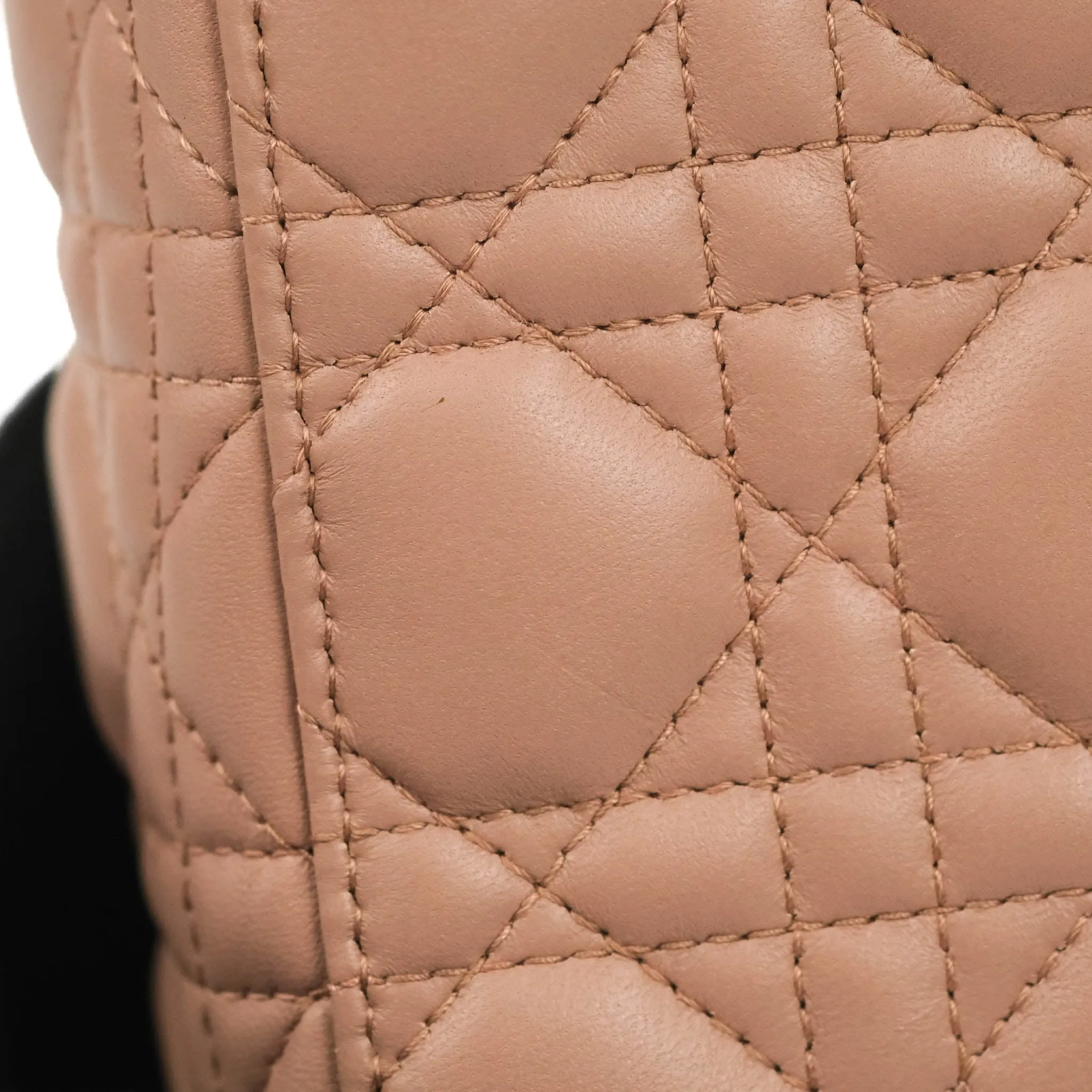 Christian Dior Lambskin My ABCDior Lady Dior Fard Gold Hardware