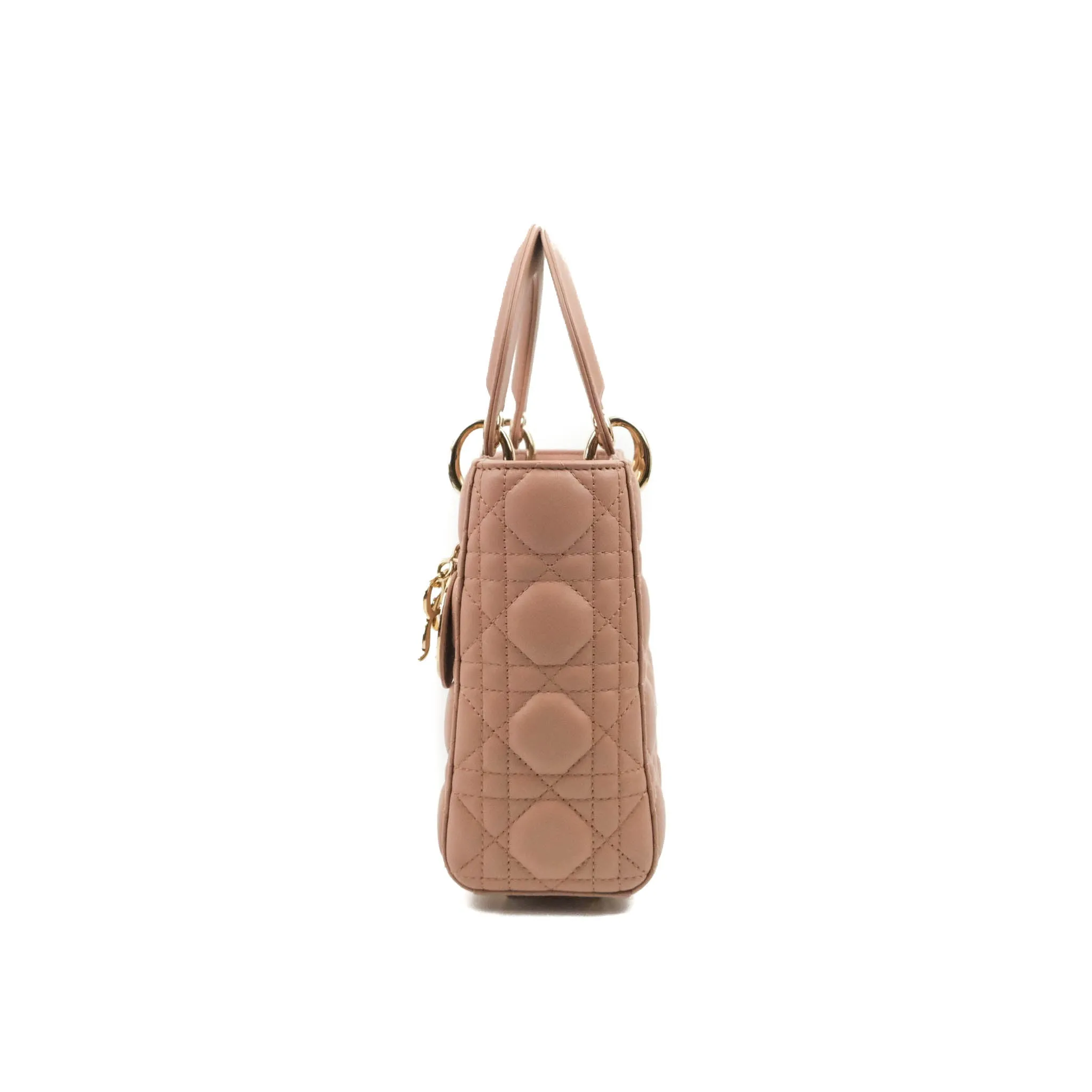 Christian Dior Lambskin My ABCDior Lady Dior Fard Gold Hardware