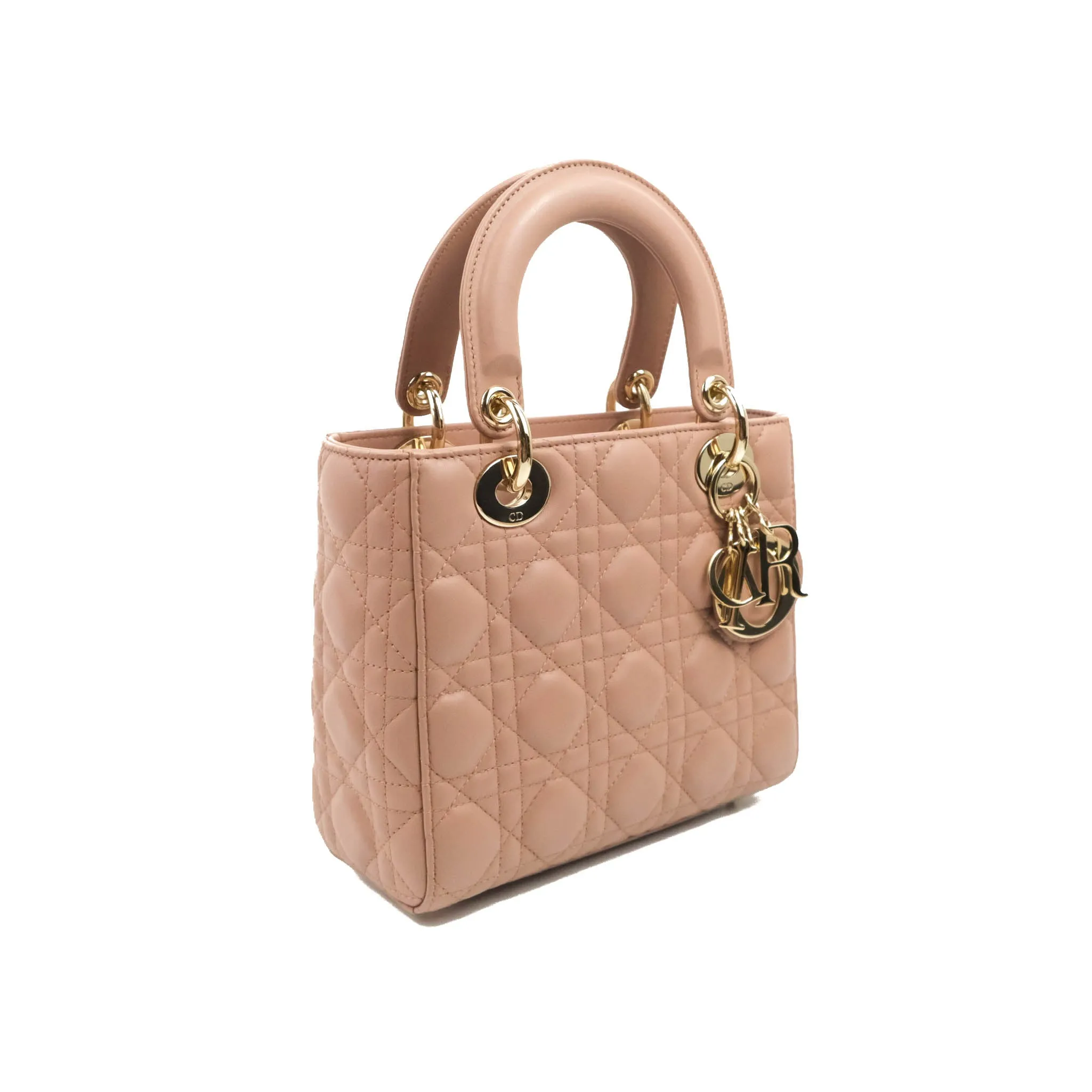 Christian Dior Lambskin My ABCDior Lady Dior Fard Gold Hardware