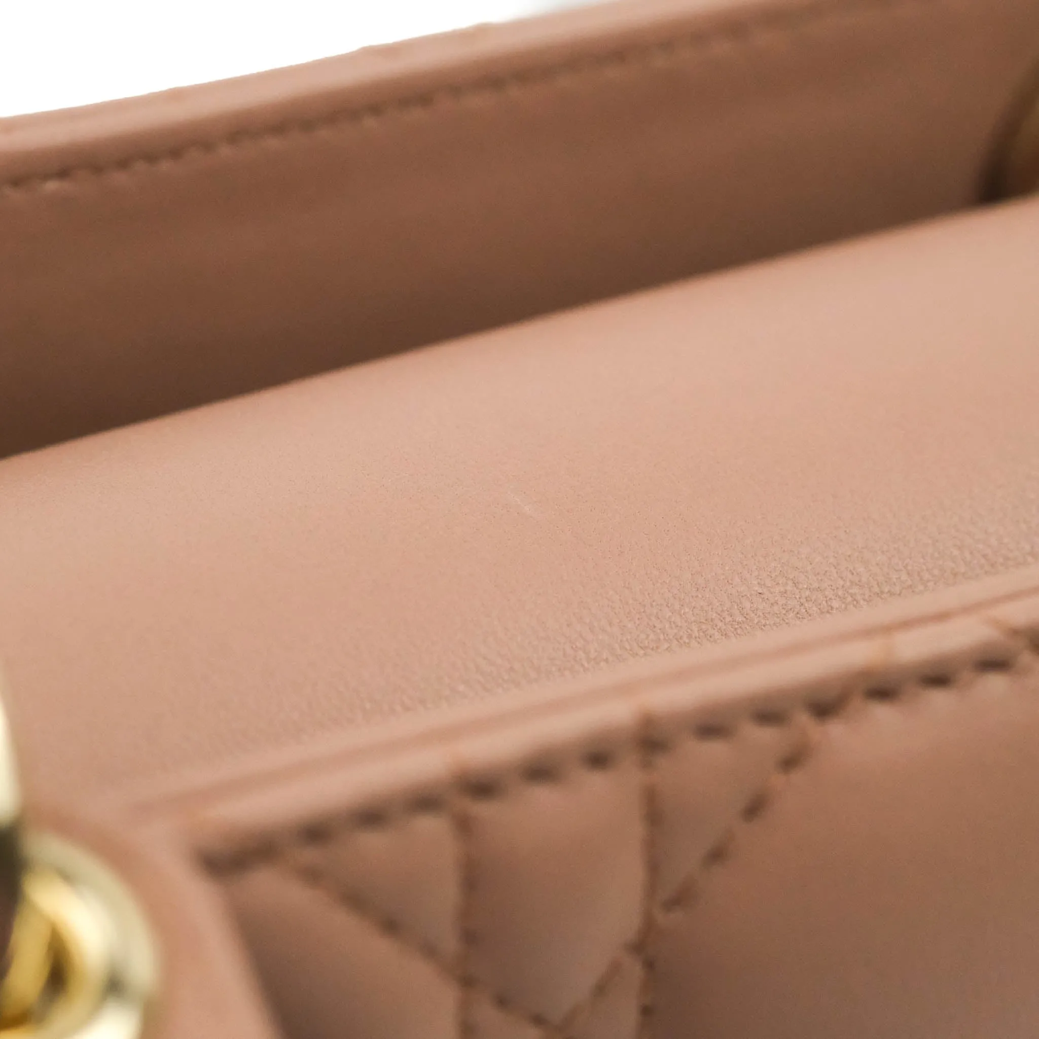 Christian Dior Lambskin My ABCDior Lady Dior Fard Gold Hardware
