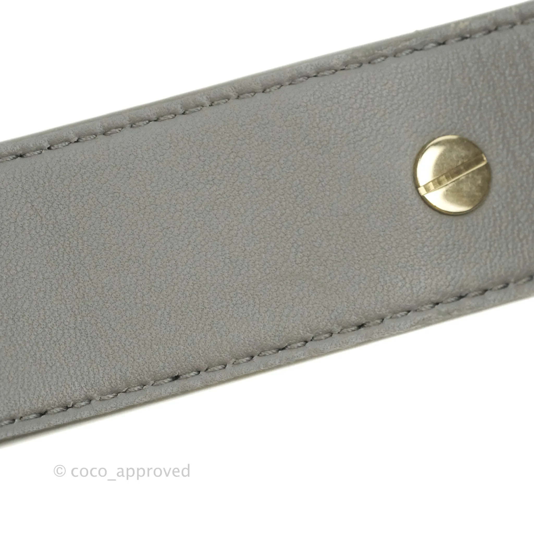 Christian Dior Lambskin My ABCDior Lady Dior Grey Gold Hardware