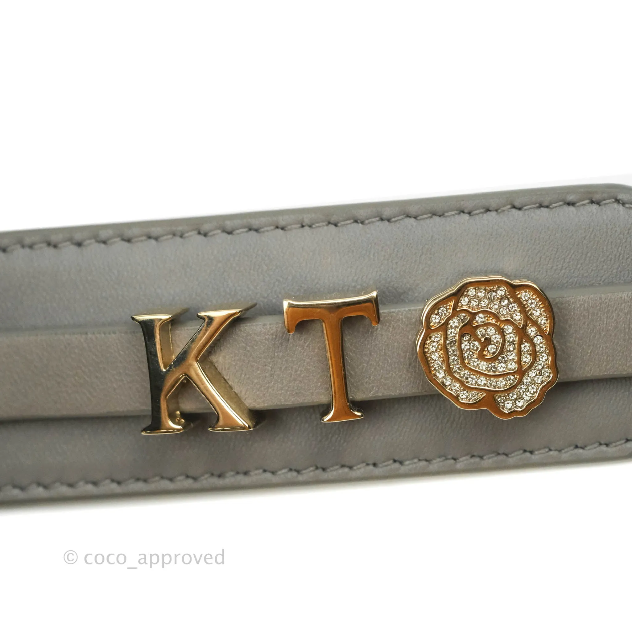 Christian Dior Lambskin My ABCDior Lady Dior Grey Gold Hardware