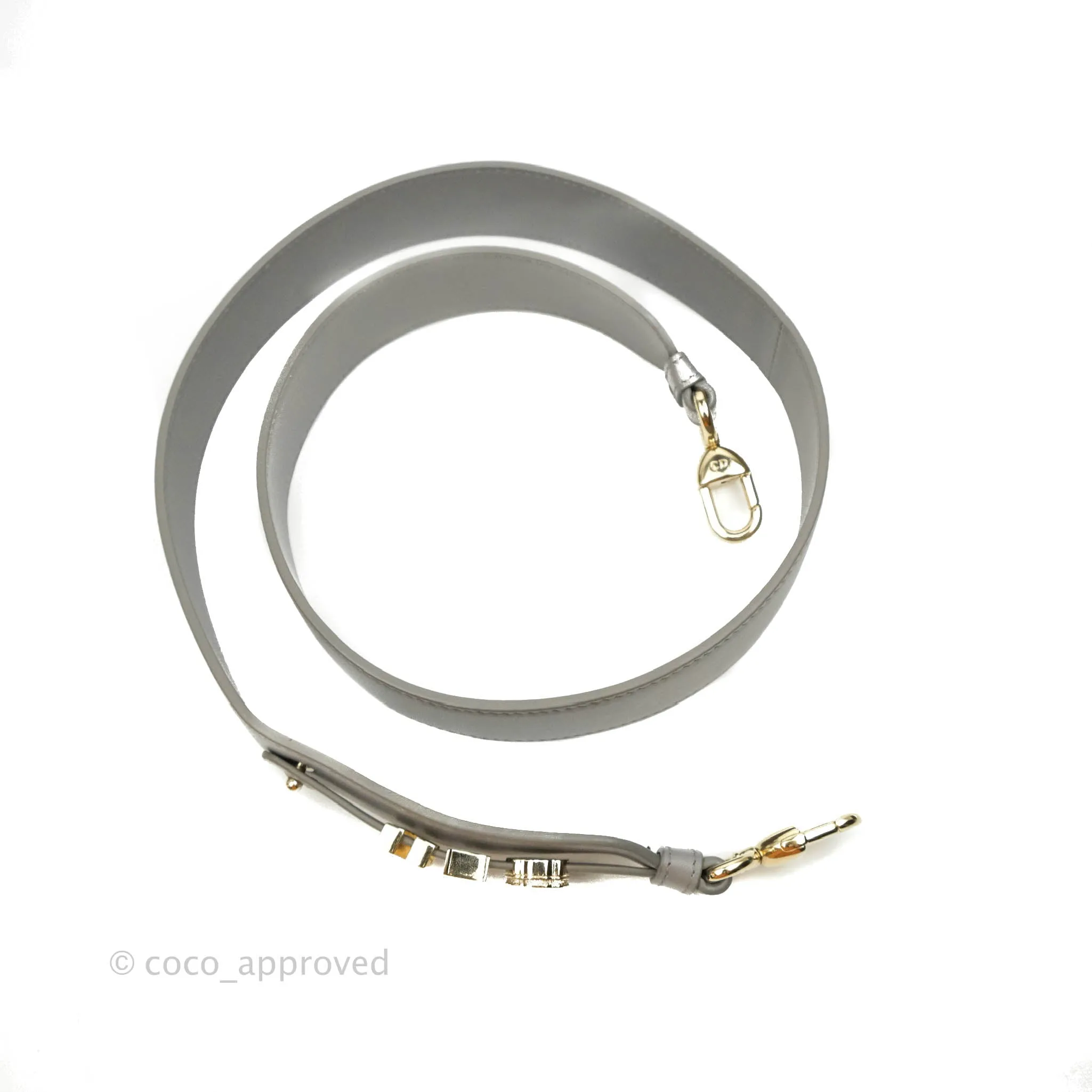 Christian Dior Lambskin My ABCDior Lady Dior Grey Gold Hardware