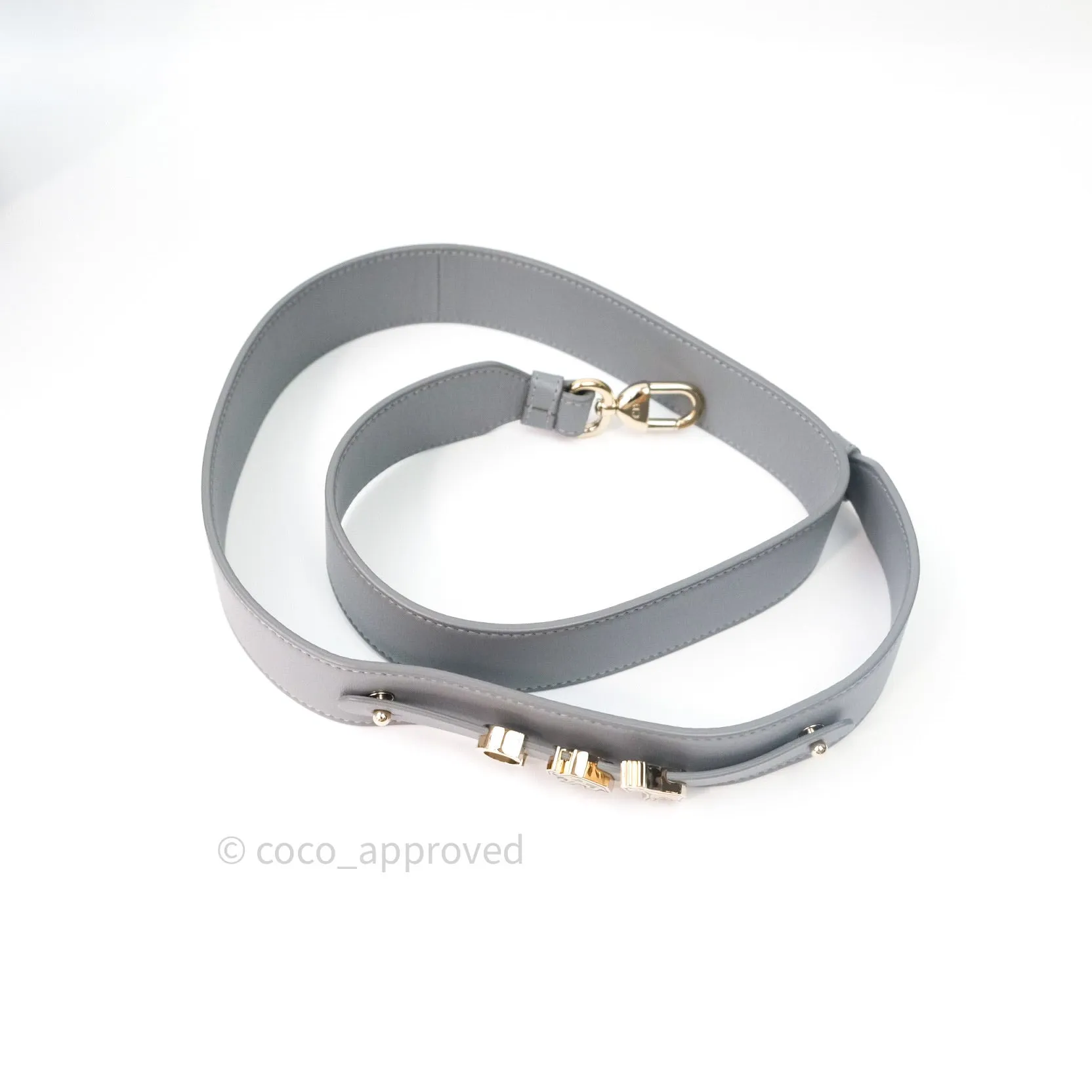 Christian Dior Lambskin My ABCDior Lady Dior Grey Gold Hardware
