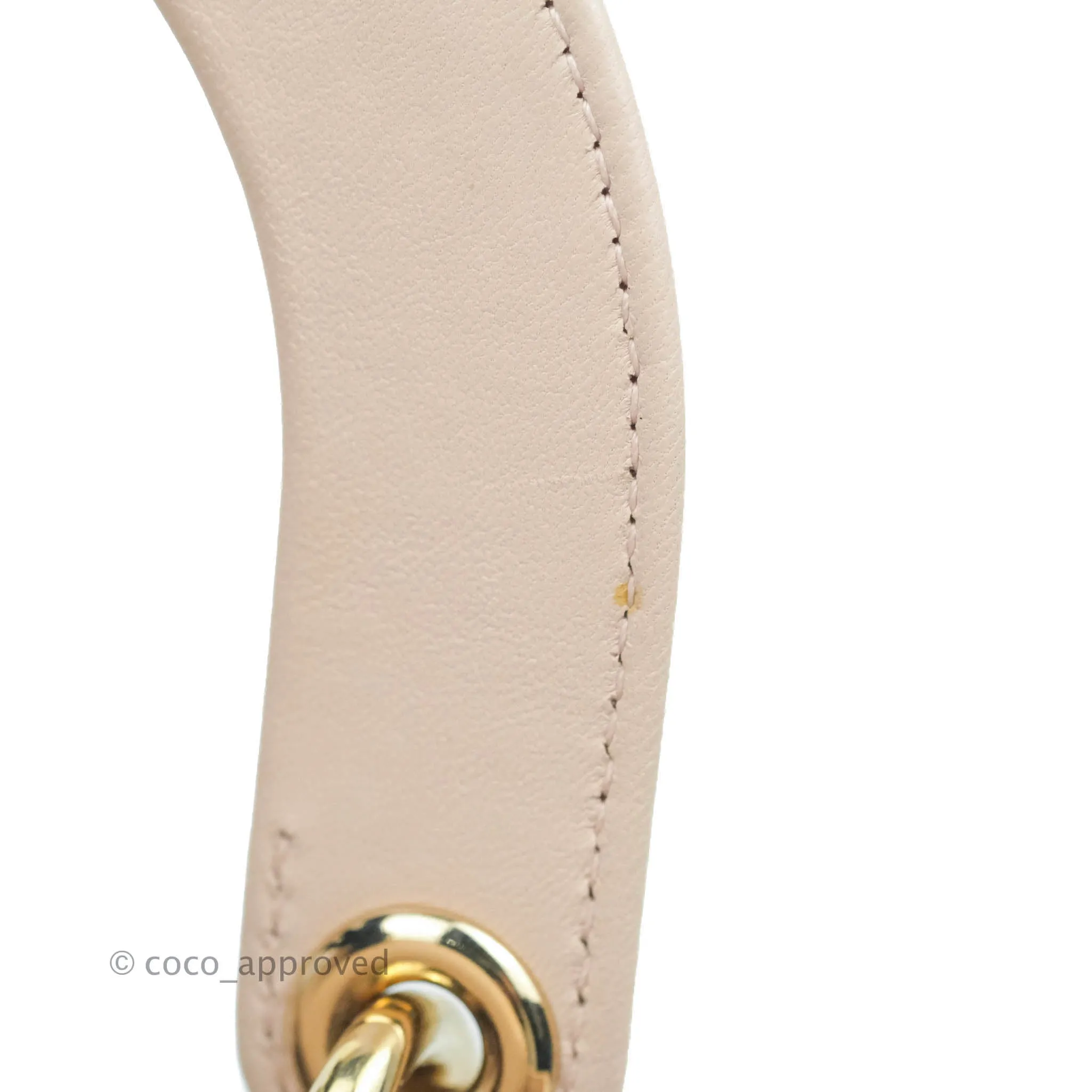 Christian Dior Lambskin My ABCDior Lady Dior Pale Pink Gold Hardware