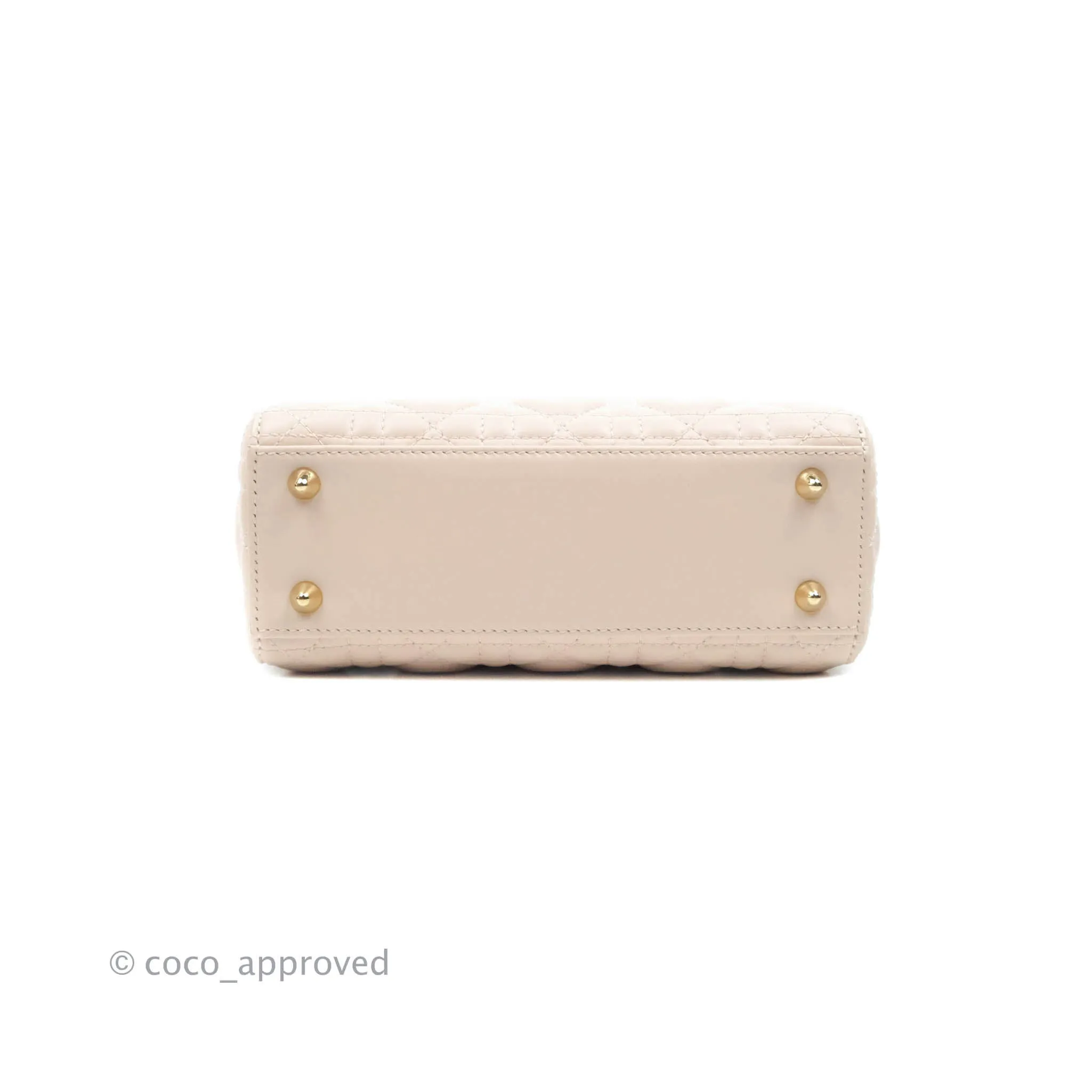 Christian Dior Lambskin My ABCDior Lady Dior Pale Pink Gold Hardware