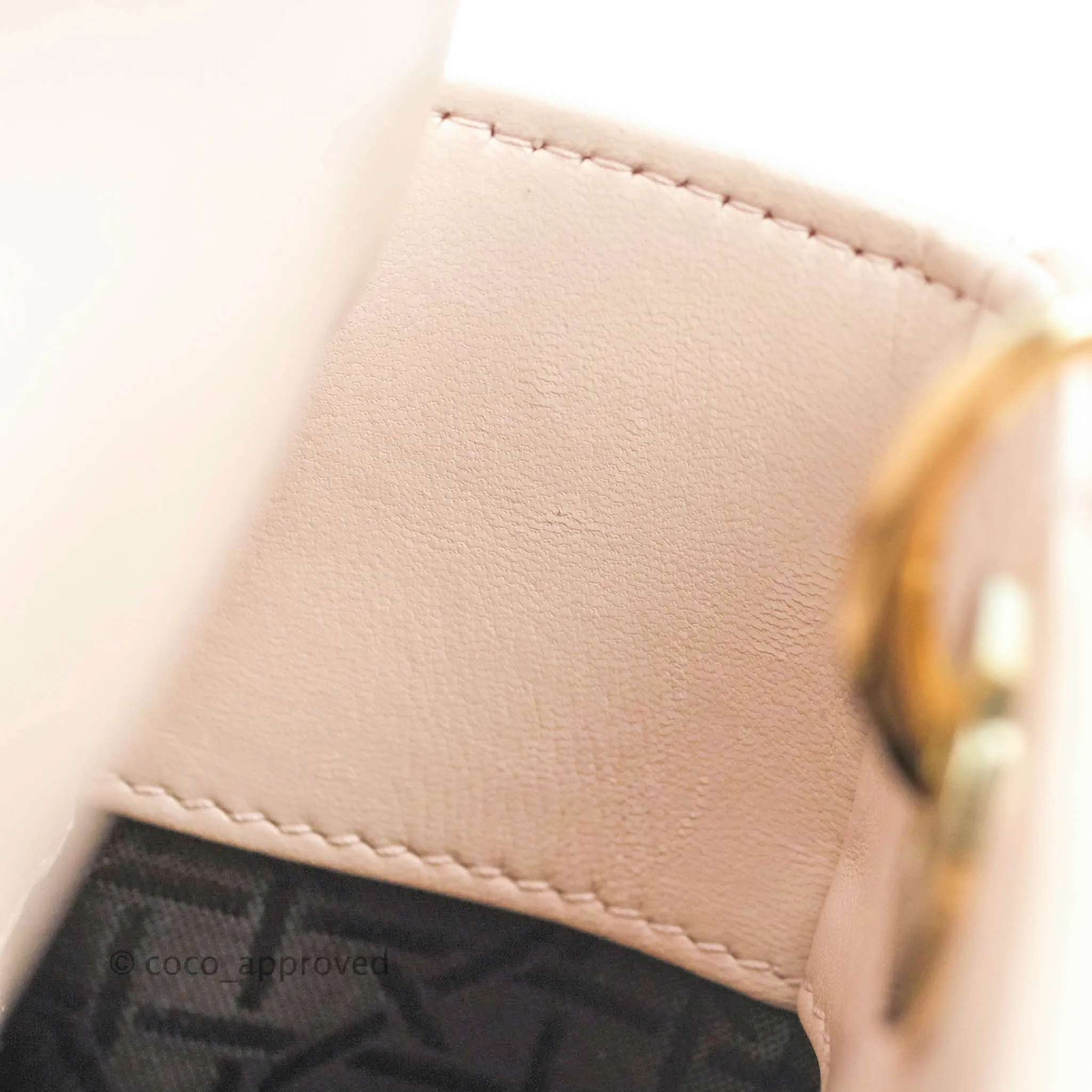Christian Dior Lambskin My ABCDior Lady Dior Pale Pink Gold Hardware