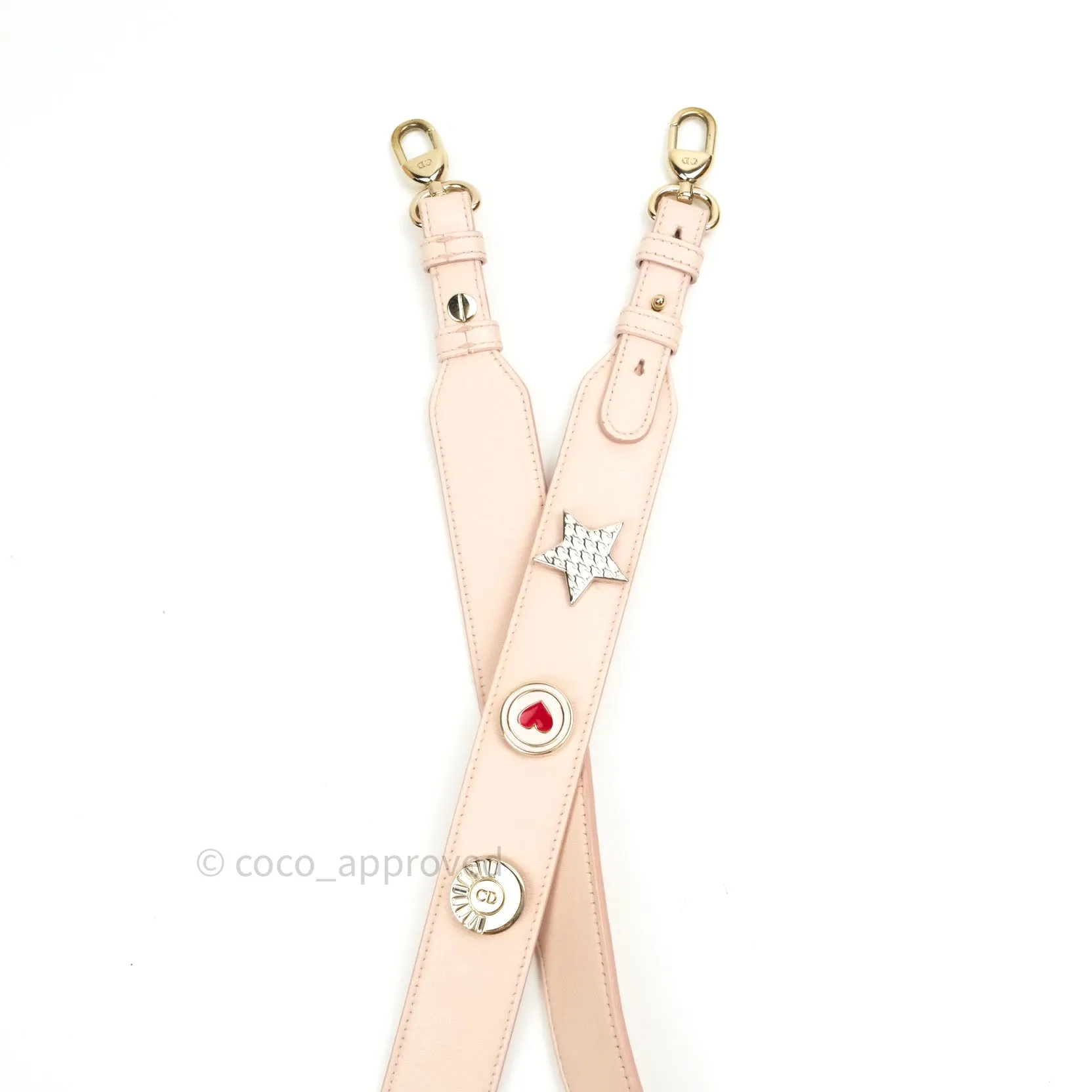 Christian Dior Lambskin My ABCDior Lady Dior Pink Gold Hardware