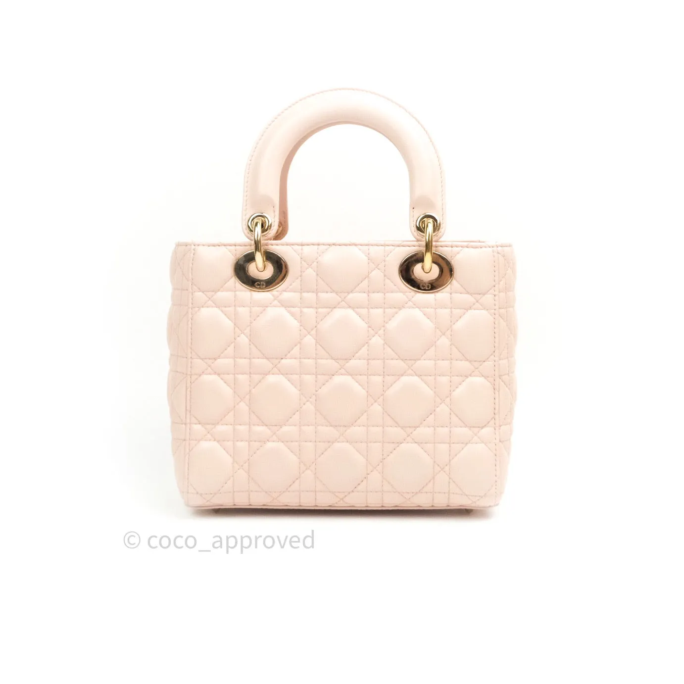 Christian Dior Lambskin My ABCDior Lady Dior Pink Gold Hardware