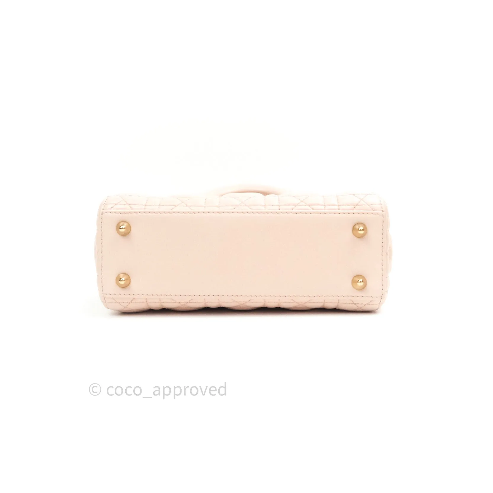 Christian Dior Lambskin My ABCDior Lady Dior Pink Gold Hardware