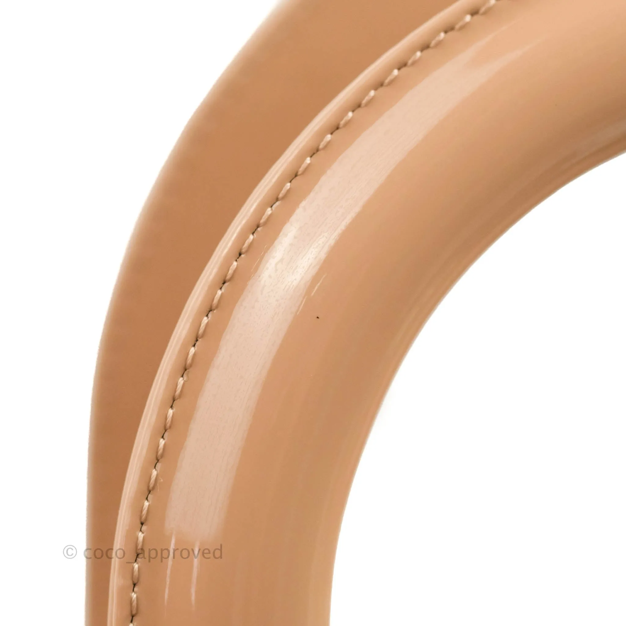 Christian Dior Medium Lady Dior Blush Patent Gold Hardware