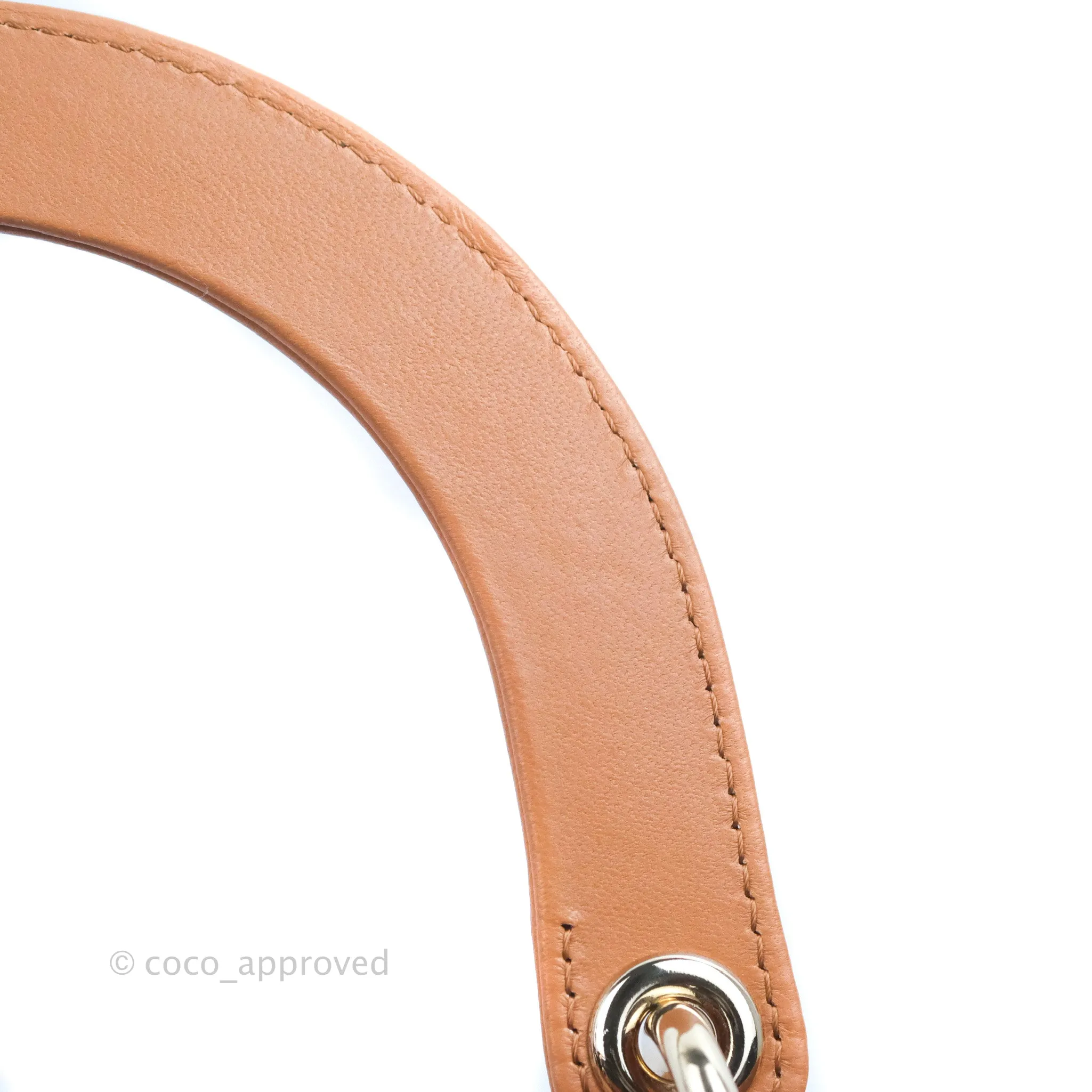 Christian Dior Medium Lady Dior Caramel Lambskin Gold Hardware