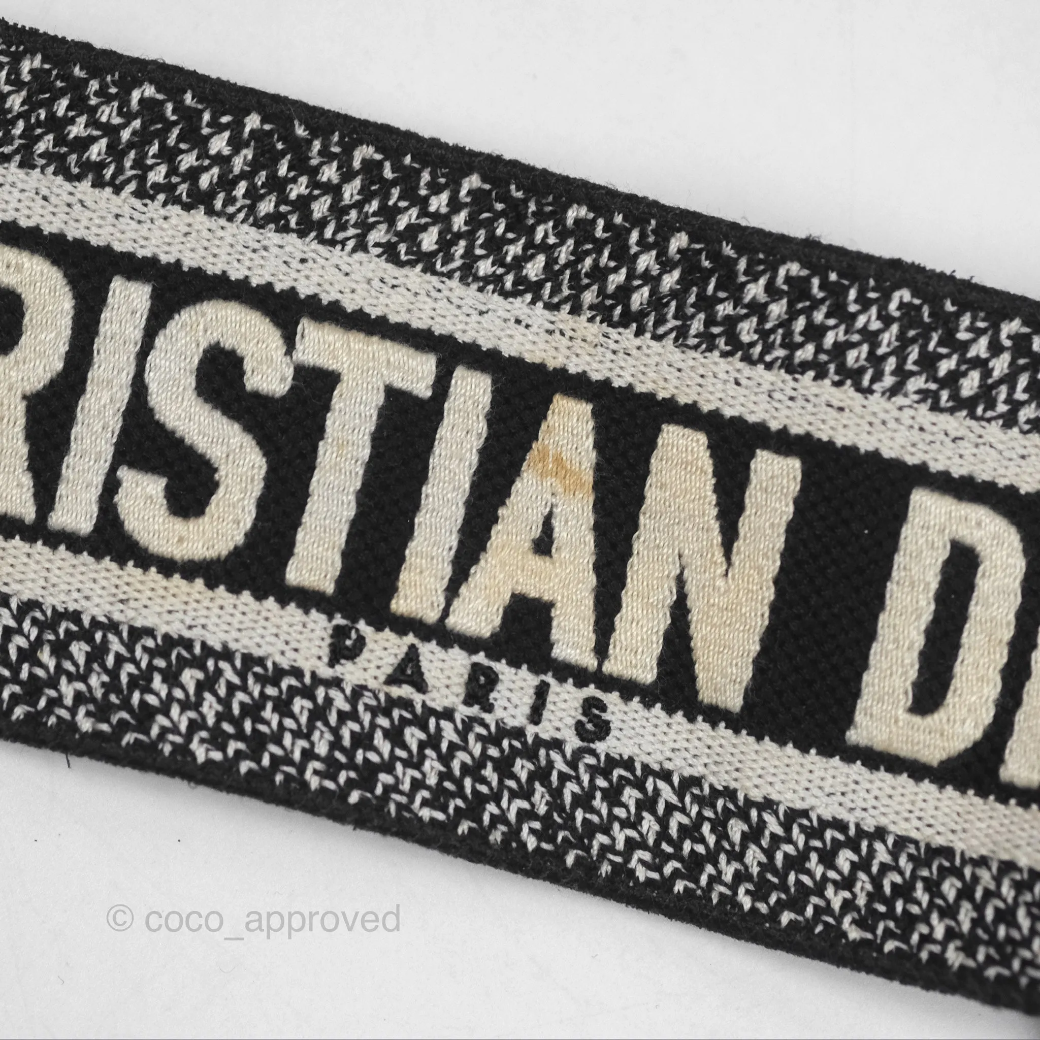 Christian Dior Medium Lady Dior Checkered Black/ White Calfskin