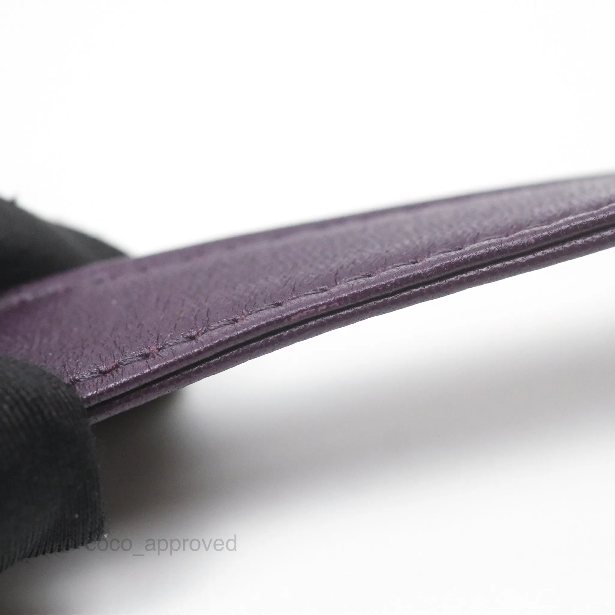 Christian Dior Medium Lady Dior Dark Purple Lambskin Silver Hardware