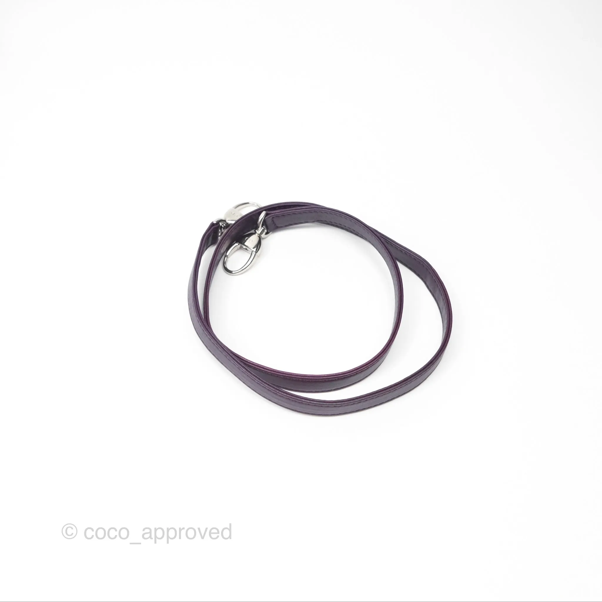 Christian Dior Medium Lady Dior Dark Purple Lambskin Silver Hardware