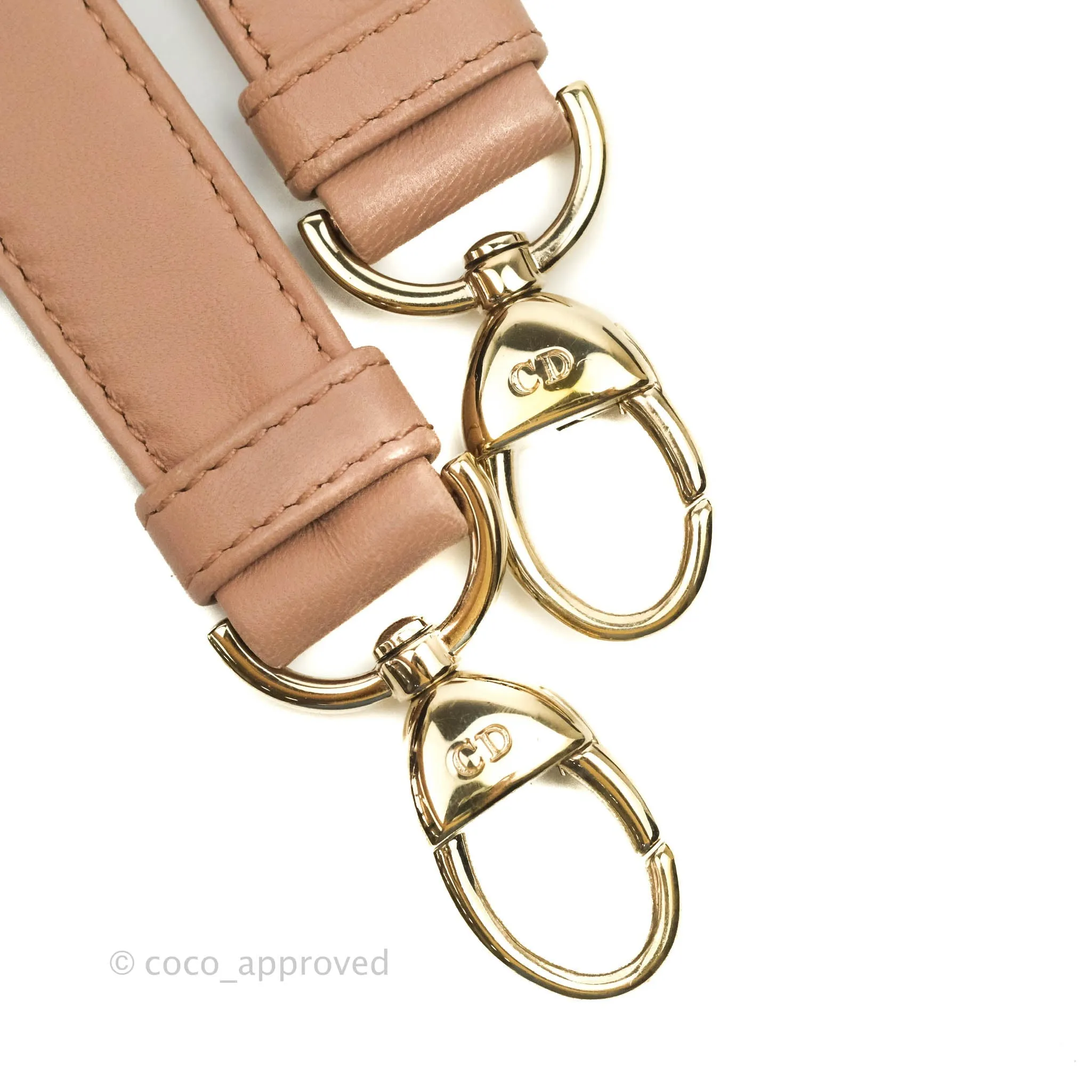 Christian Dior Medium Lady Dior Fard Blush Lambskin Gold Hardware