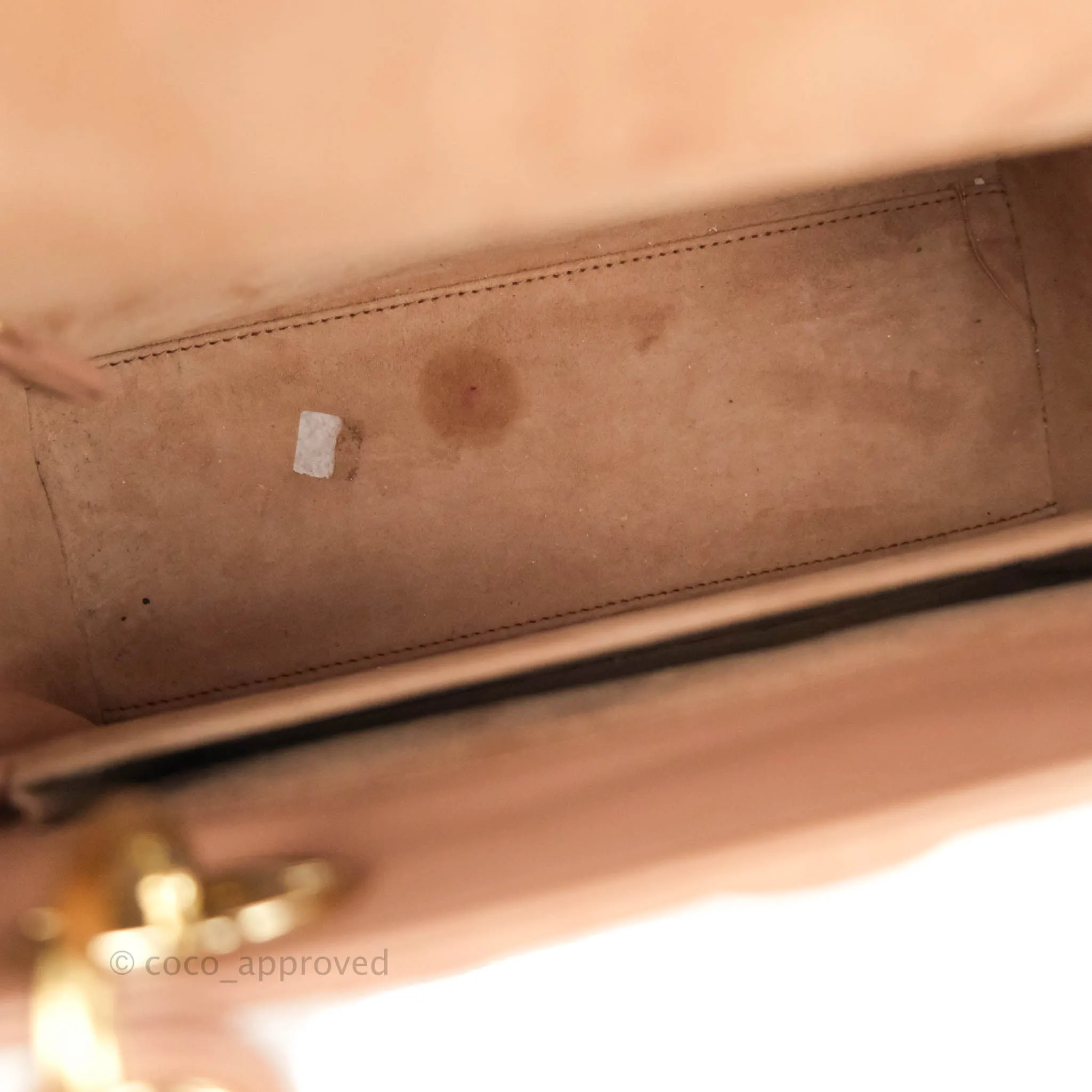Christian Dior Medium Lady Dior Fard Blush Lambskin Gold Hardware