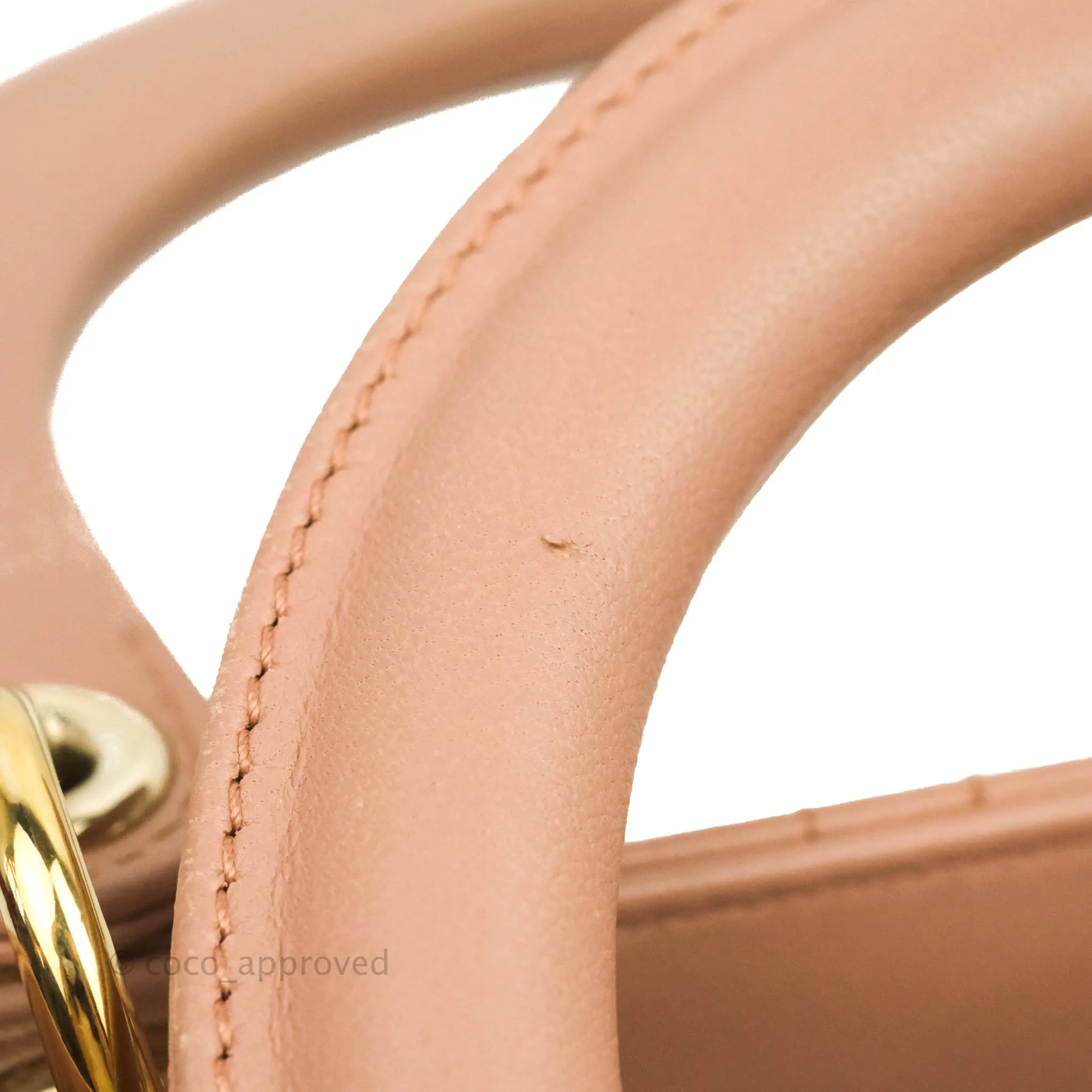 Christian Dior Medium Lady Dior Fard Blush Lambskin Gold Hardware