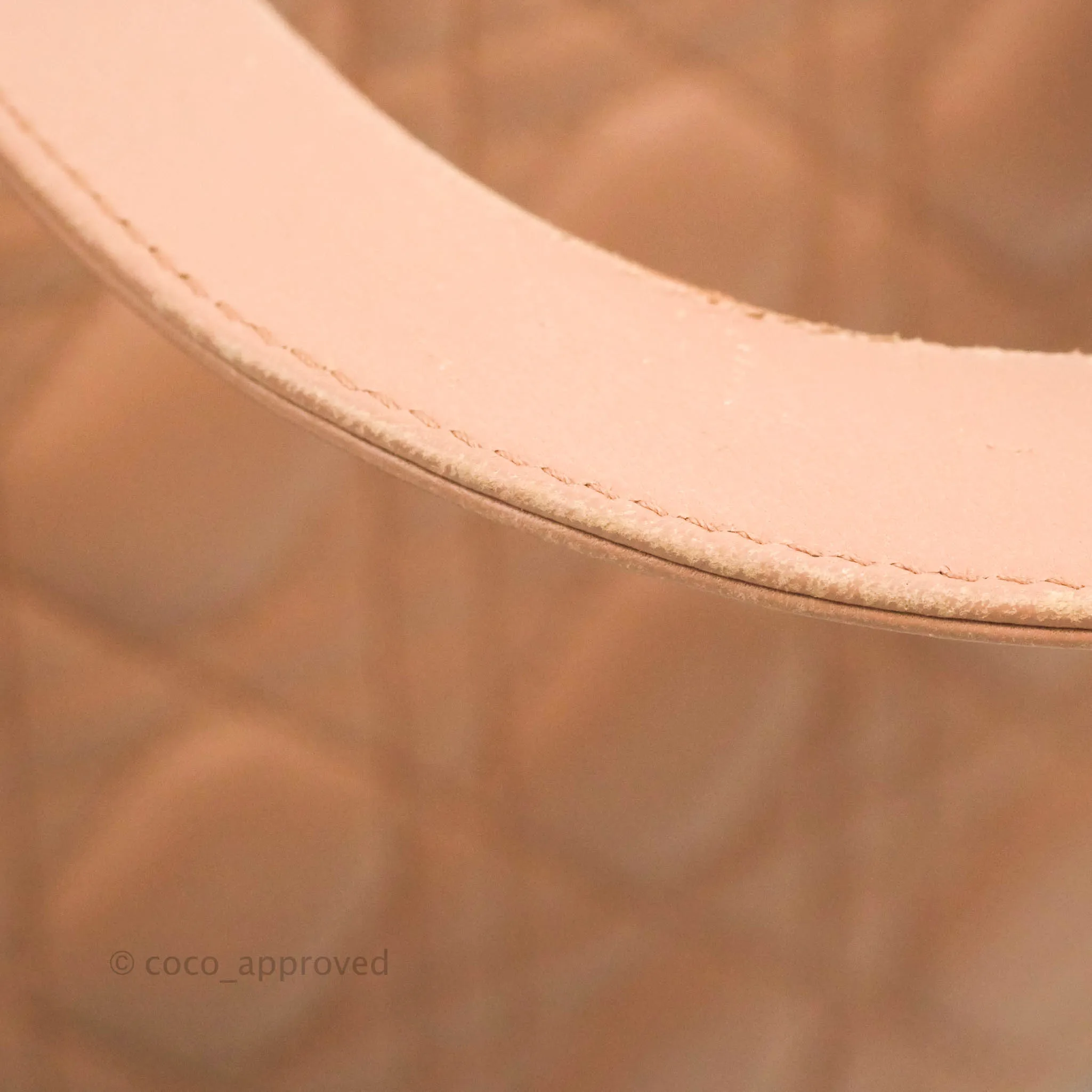Christian Dior Medium Lady Dior Fard Blush Lambskin Gold Hardware