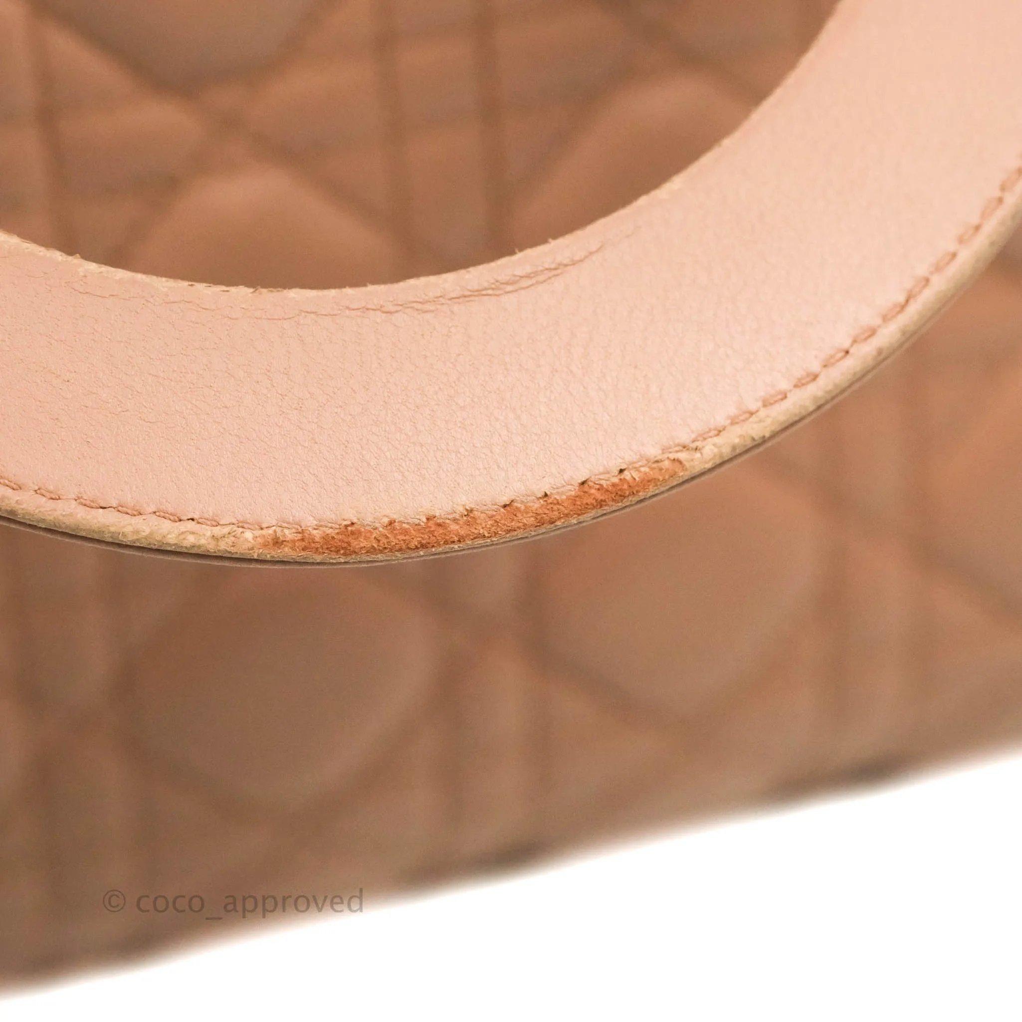 Christian Dior Medium Lady Dior Fard Blush Lambskin Gold Hardware