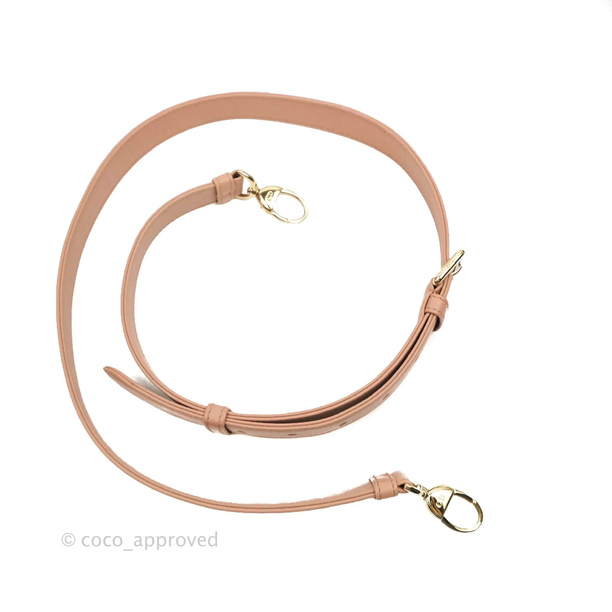 Christian Dior Medium Lady Dior Fard Blush Lambskin Gold Hardware