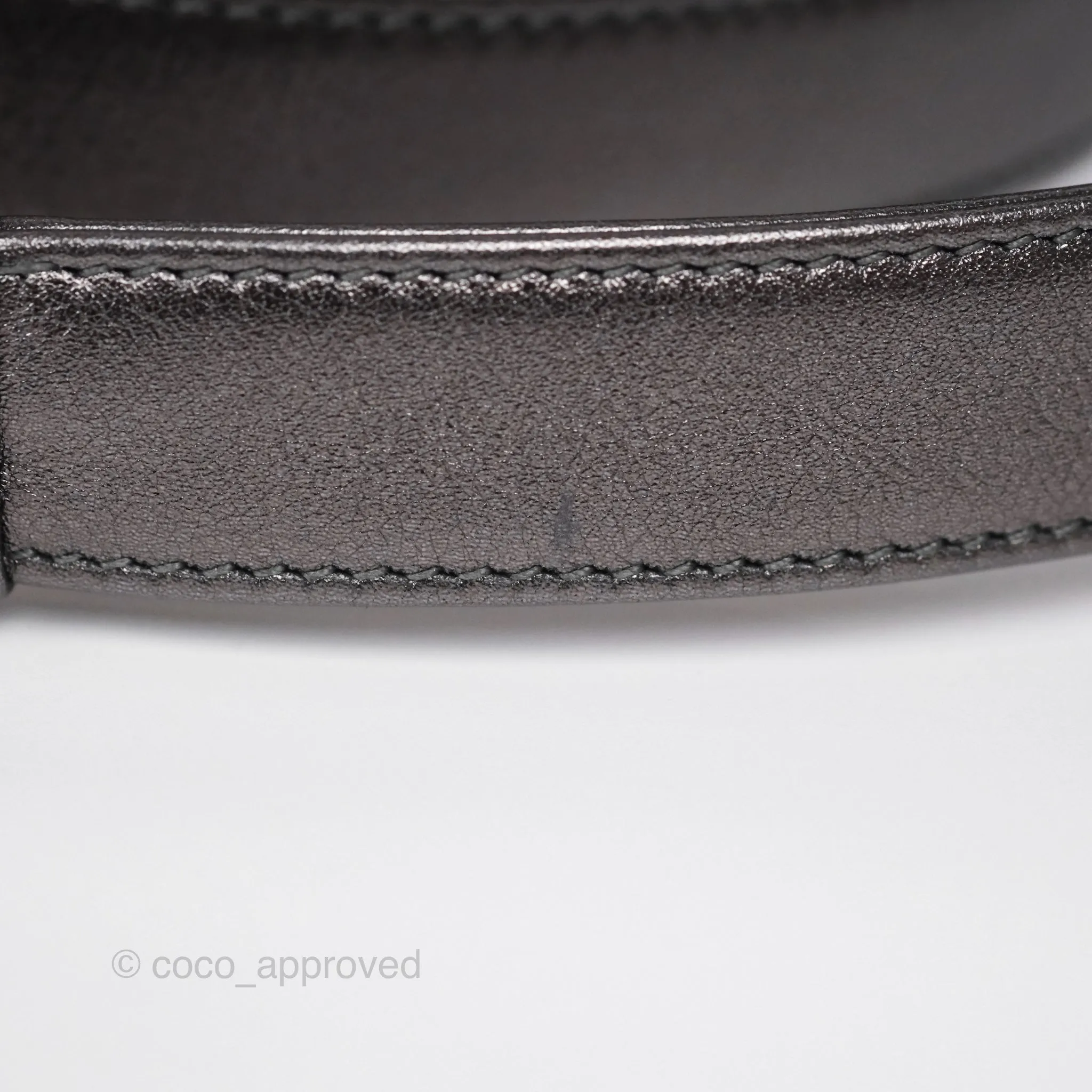 Christian Dior Medium Lady Dior Metallic Dark Grey Lambskin Gold Hardware