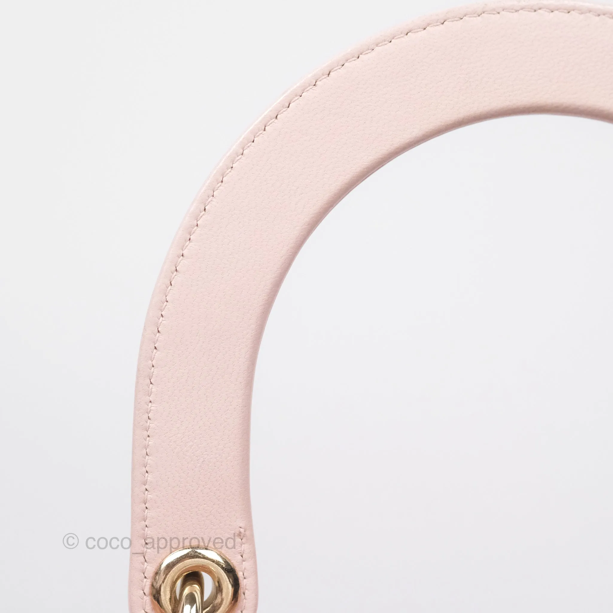 Christian Dior Medium Lady Dior Pink Lambskin Gold Hardware