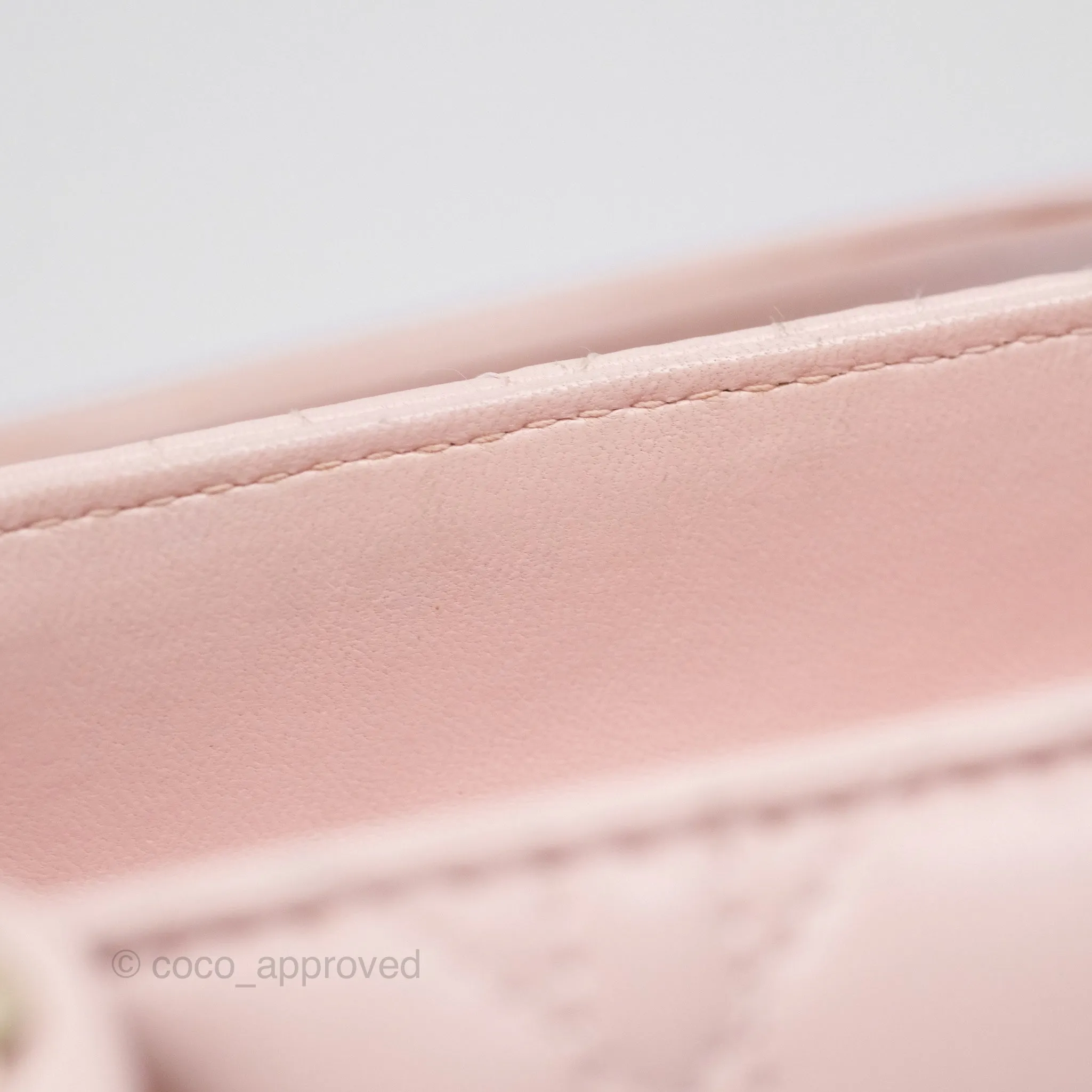 Christian Dior Medium Lady Dior Pink Lambskin Gold Hardware