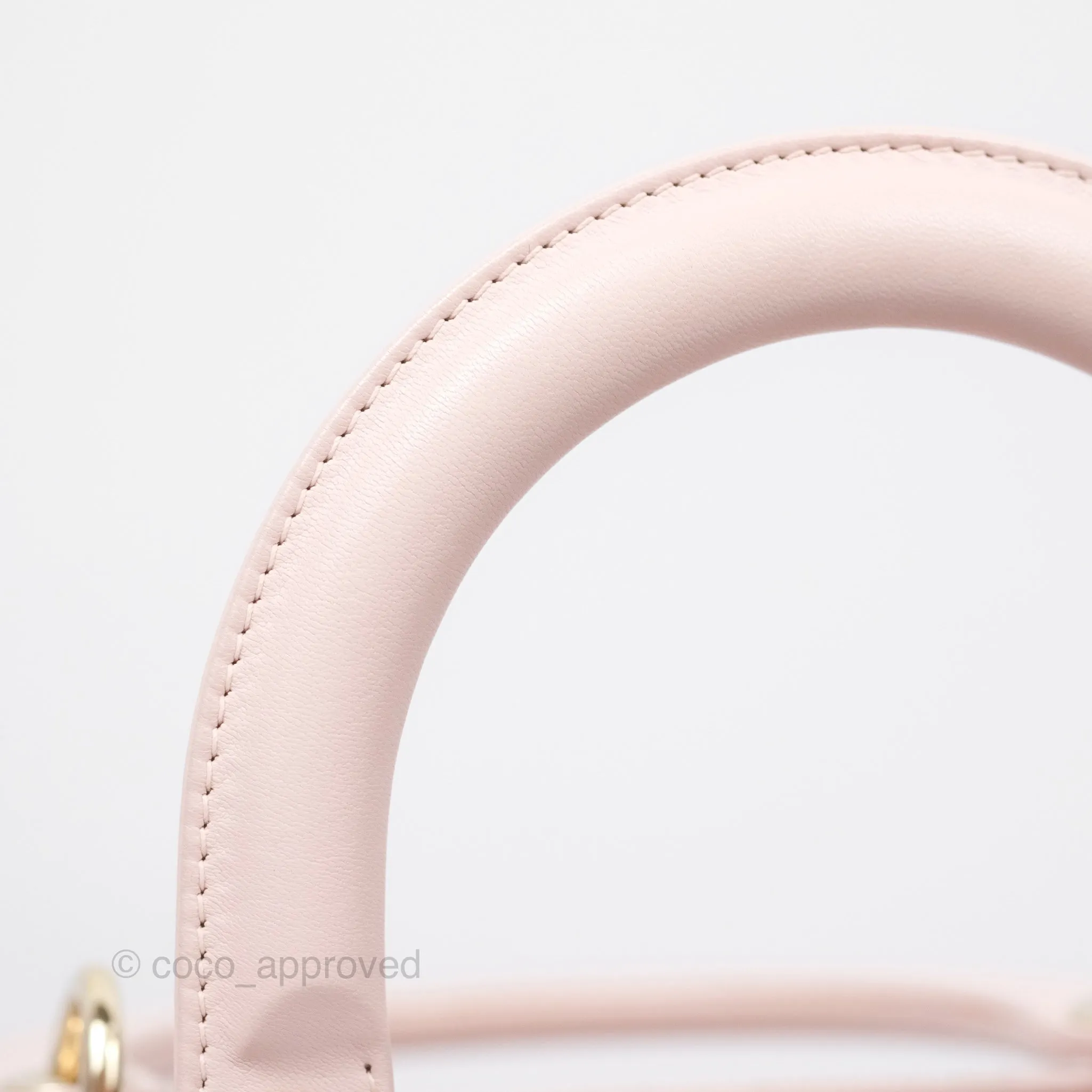 Christian Dior Medium Lady Dior Pink Lambskin Gold Hardware