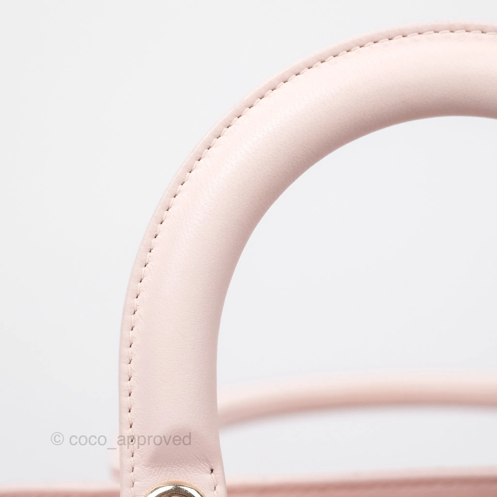 Christian Dior Medium Lady Dior Pink Lambskin Gold Hardware