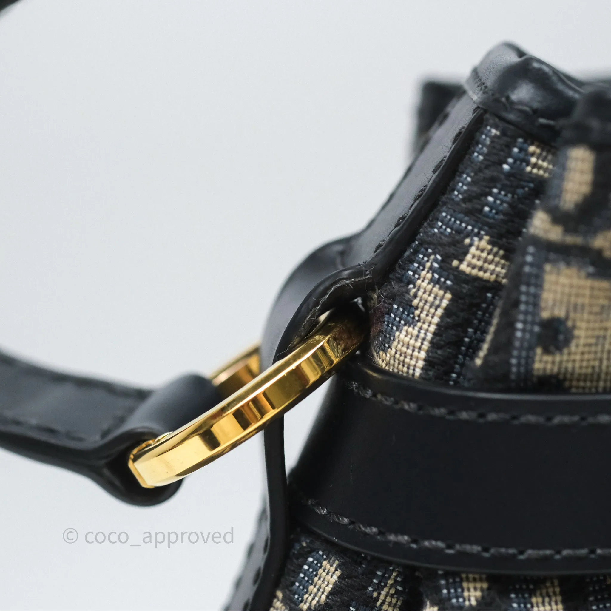 Christian Dior Medium O C'est Dior Bucket Bag Blue Dior Oblique Jacquard