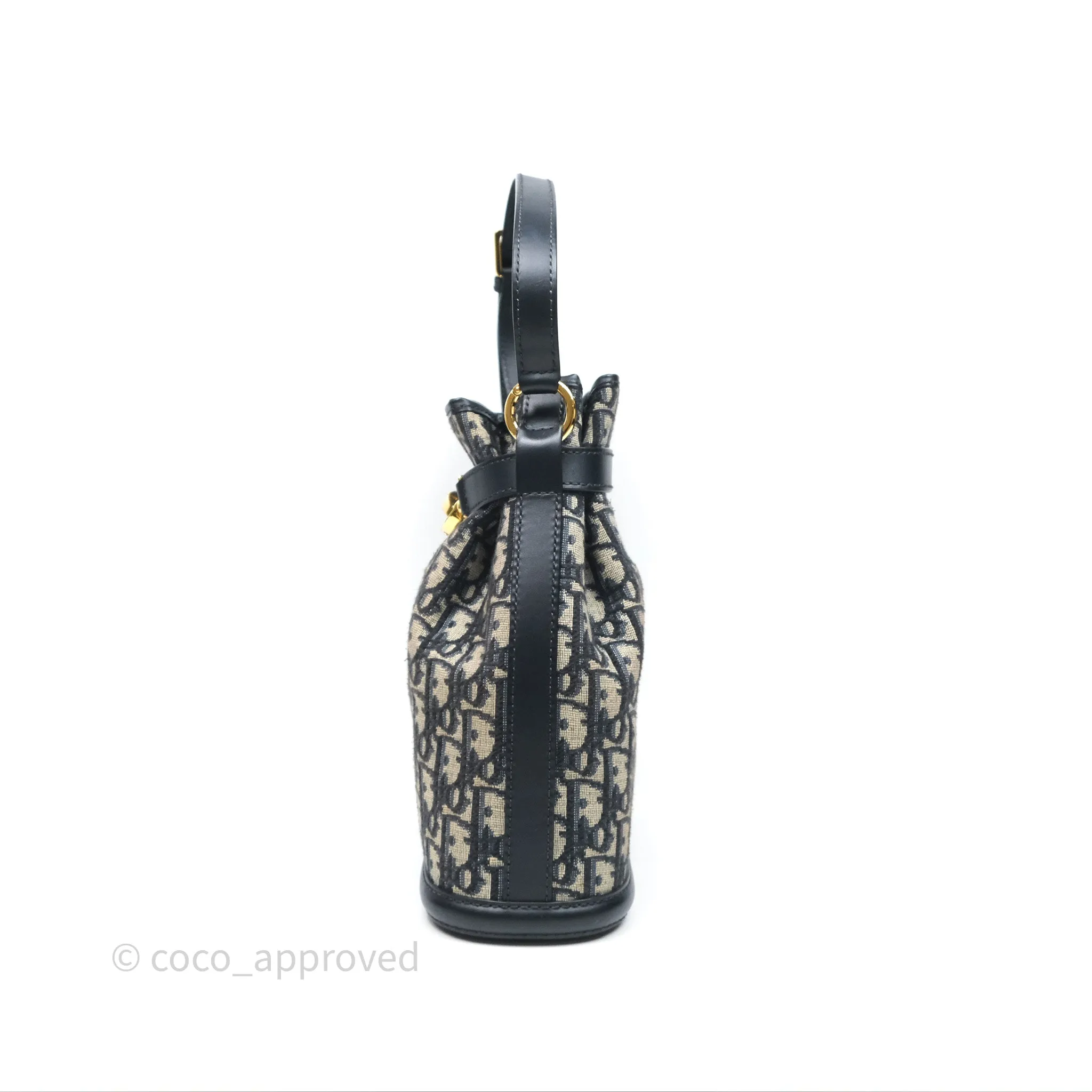 Christian Dior Medium O C'est Dior Bucket Bag Blue Dior Oblique Jacquard