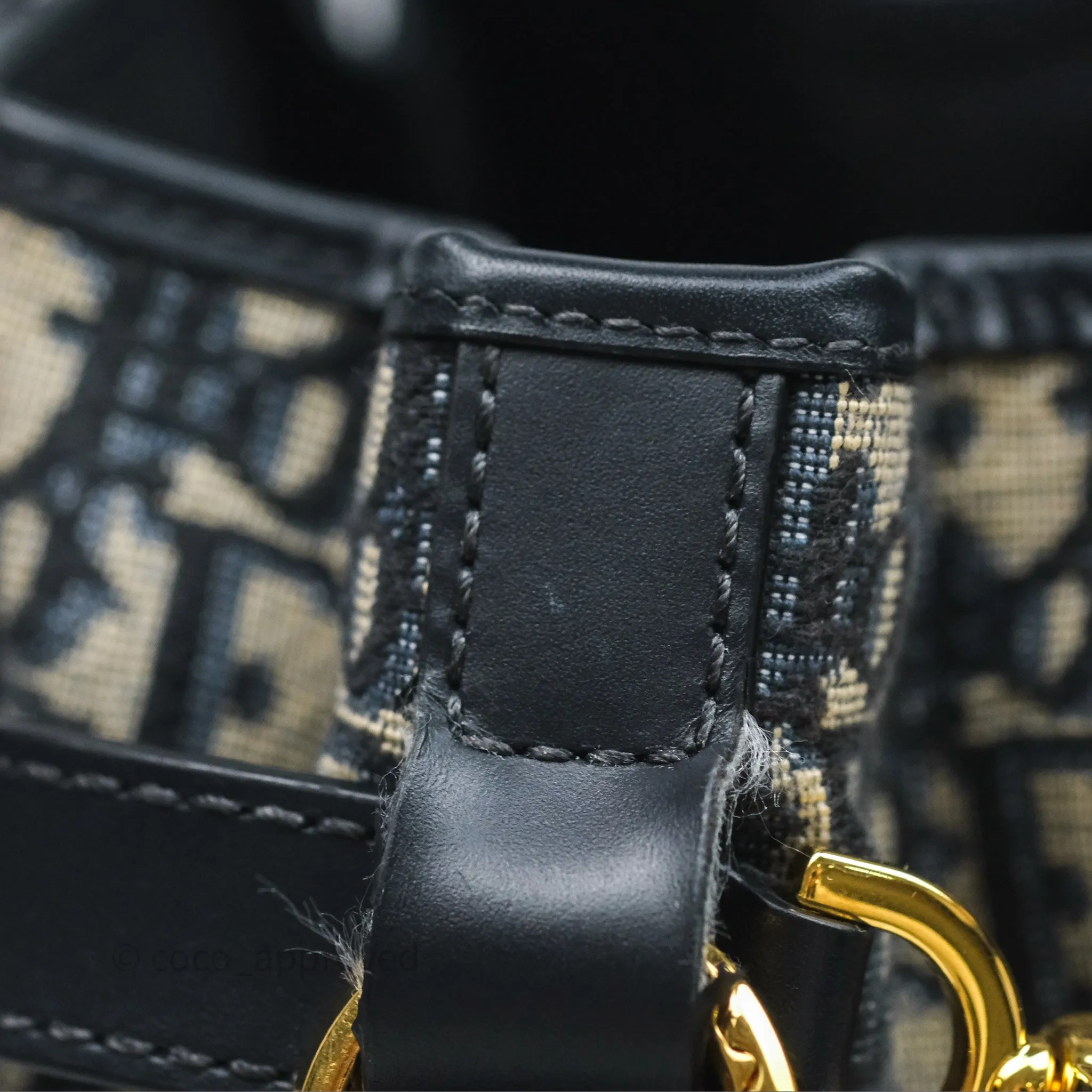 Christian Dior Medium O C'est Dior Bucket Bag Blue Dior Oblique Jacquard