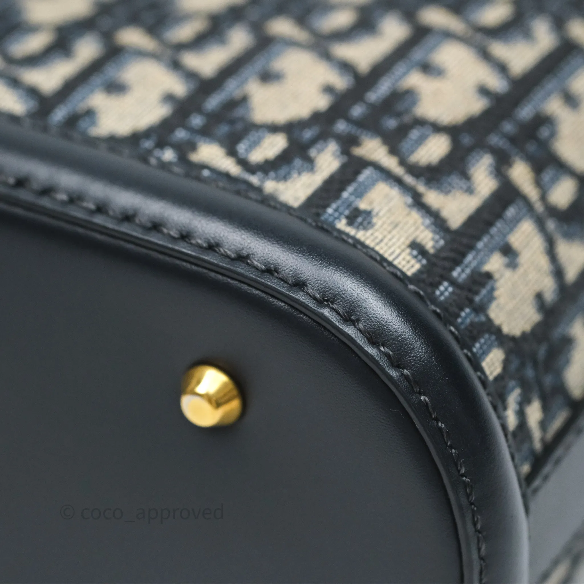 Christian Dior Medium O C'est Dior Bucket Bag Blue Dior Oblique Jacquard