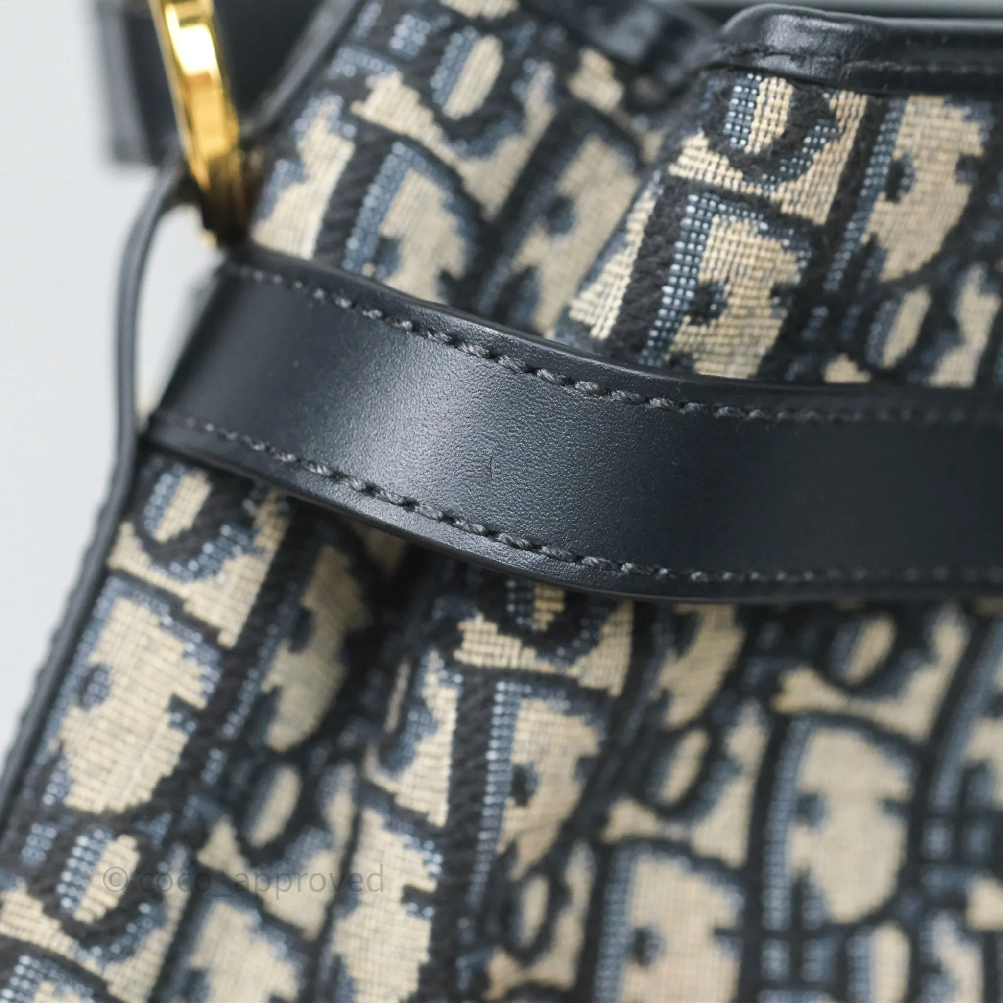 Christian Dior Medium O C'est Dior Bucket Bag Blue Dior Oblique Jacquard