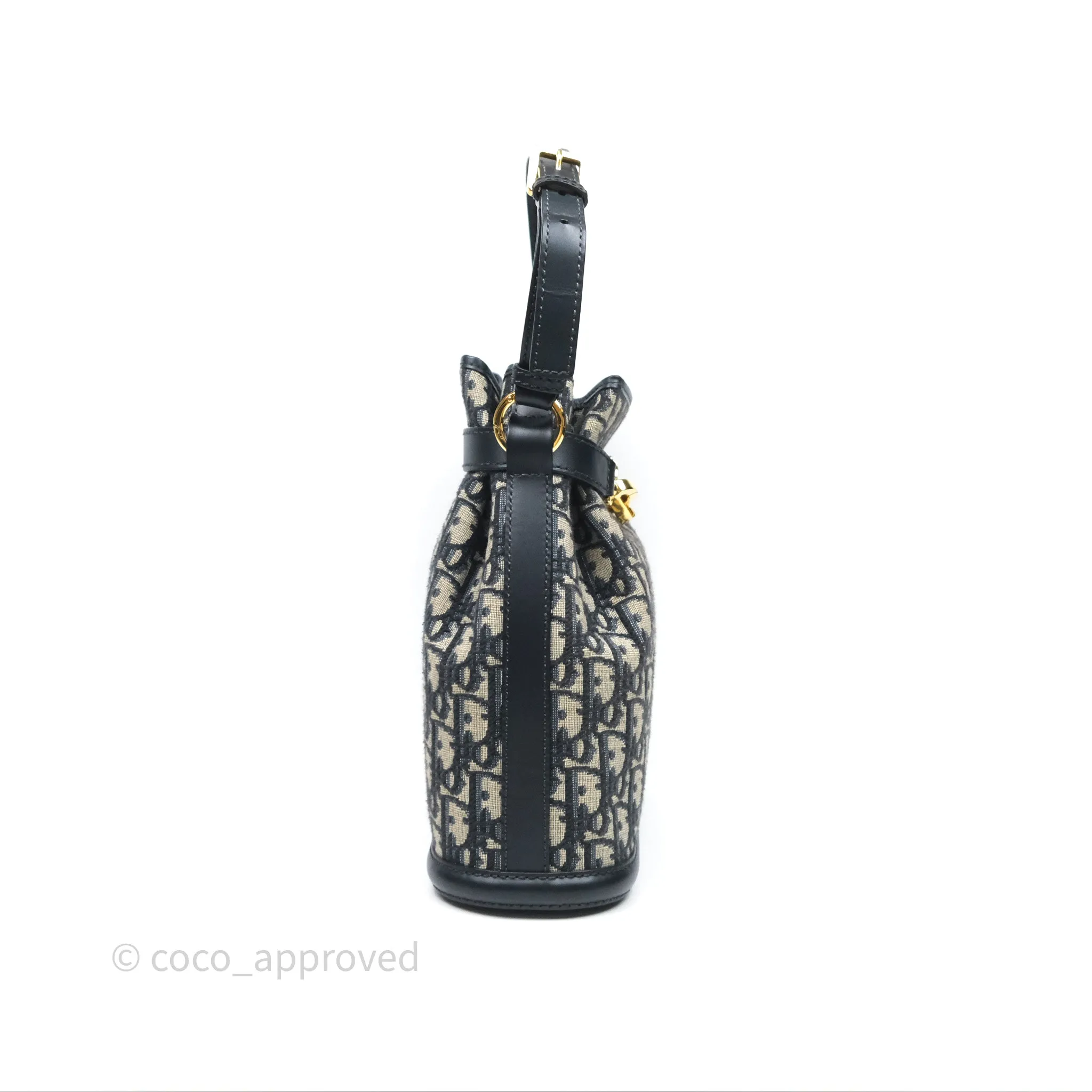 Christian Dior Medium O C'est Dior Bucket Bag Blue Dior Oblique Jacquard