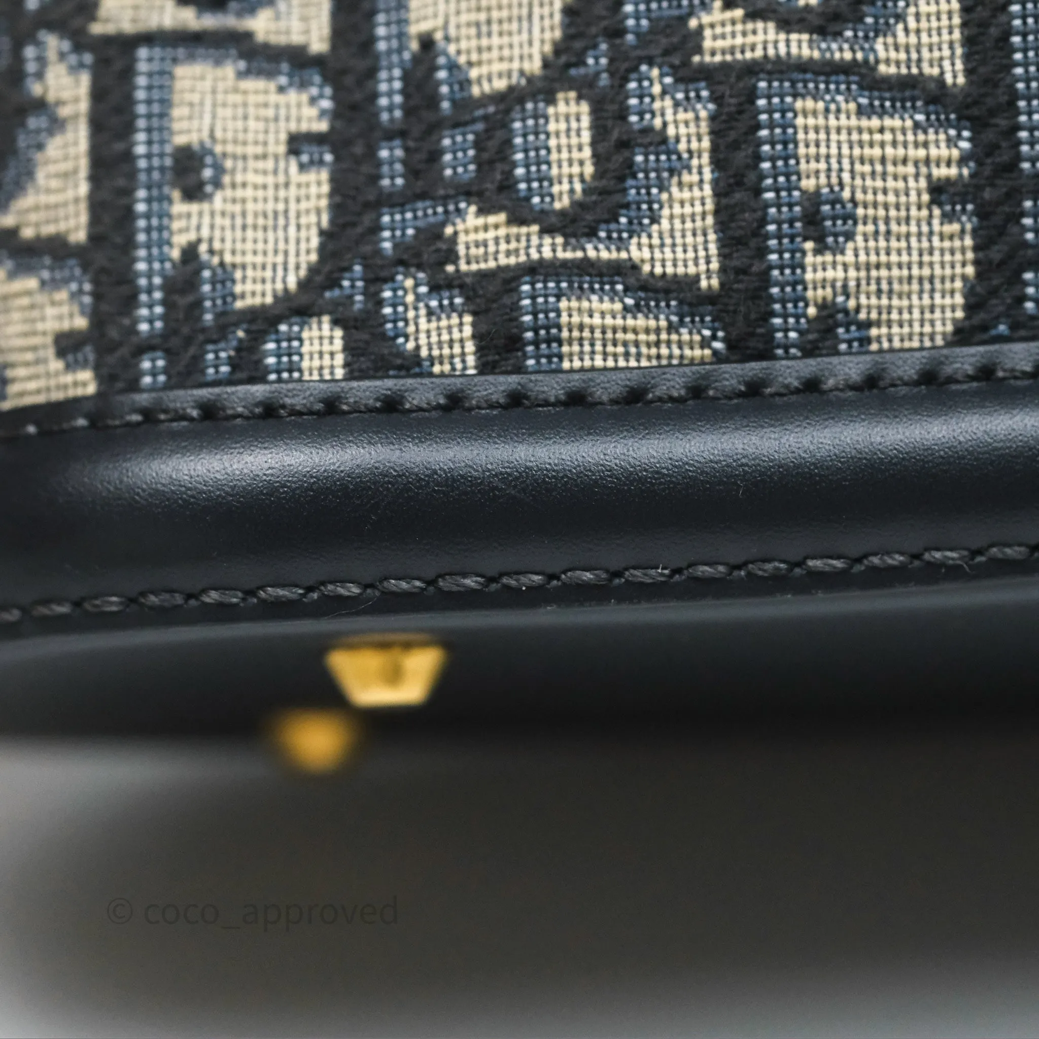 Christian Dior Medium O C'est Dior Bucket Bag Blue Dior Oblique Jacquard
