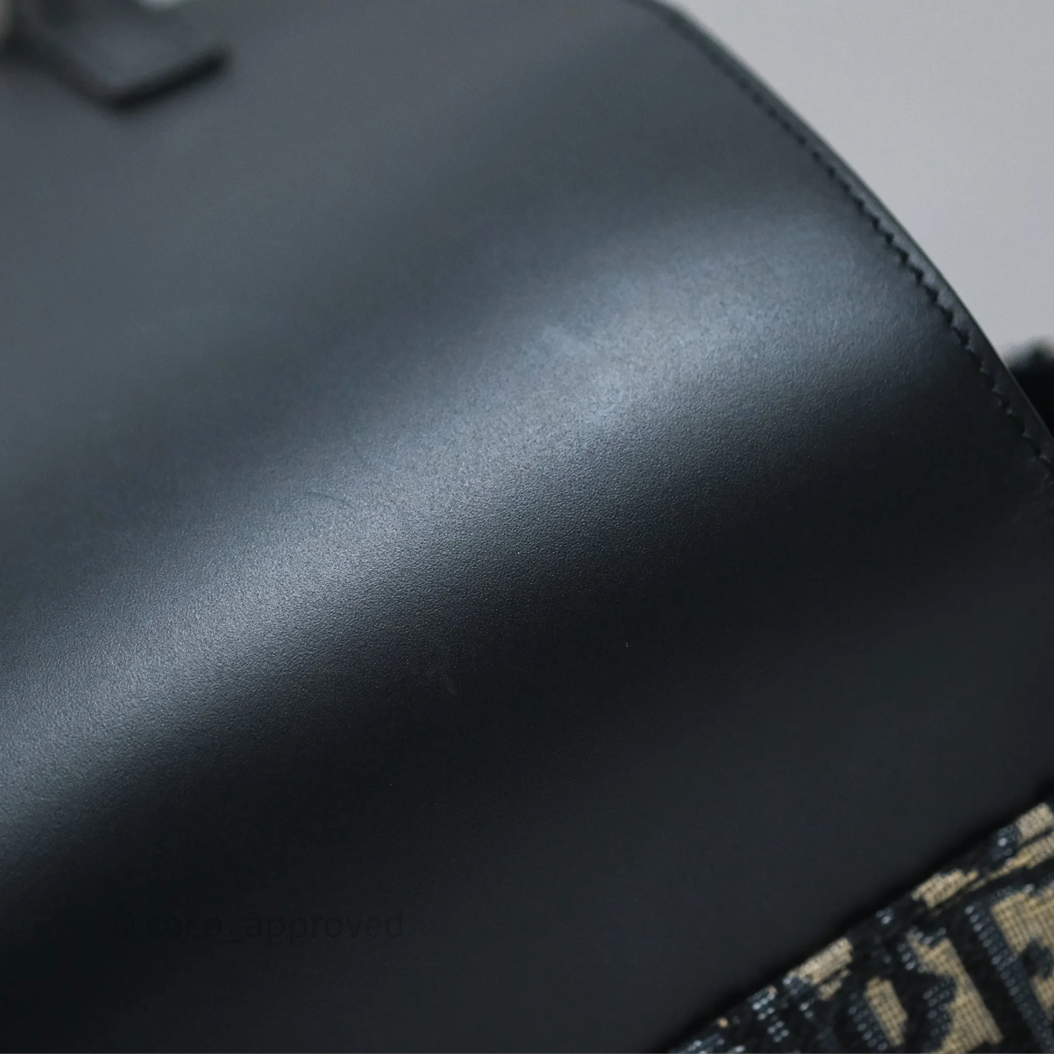 Christian Dior Messenger Bag Smooth Calfskin Blue Dior Oblique Jacquard