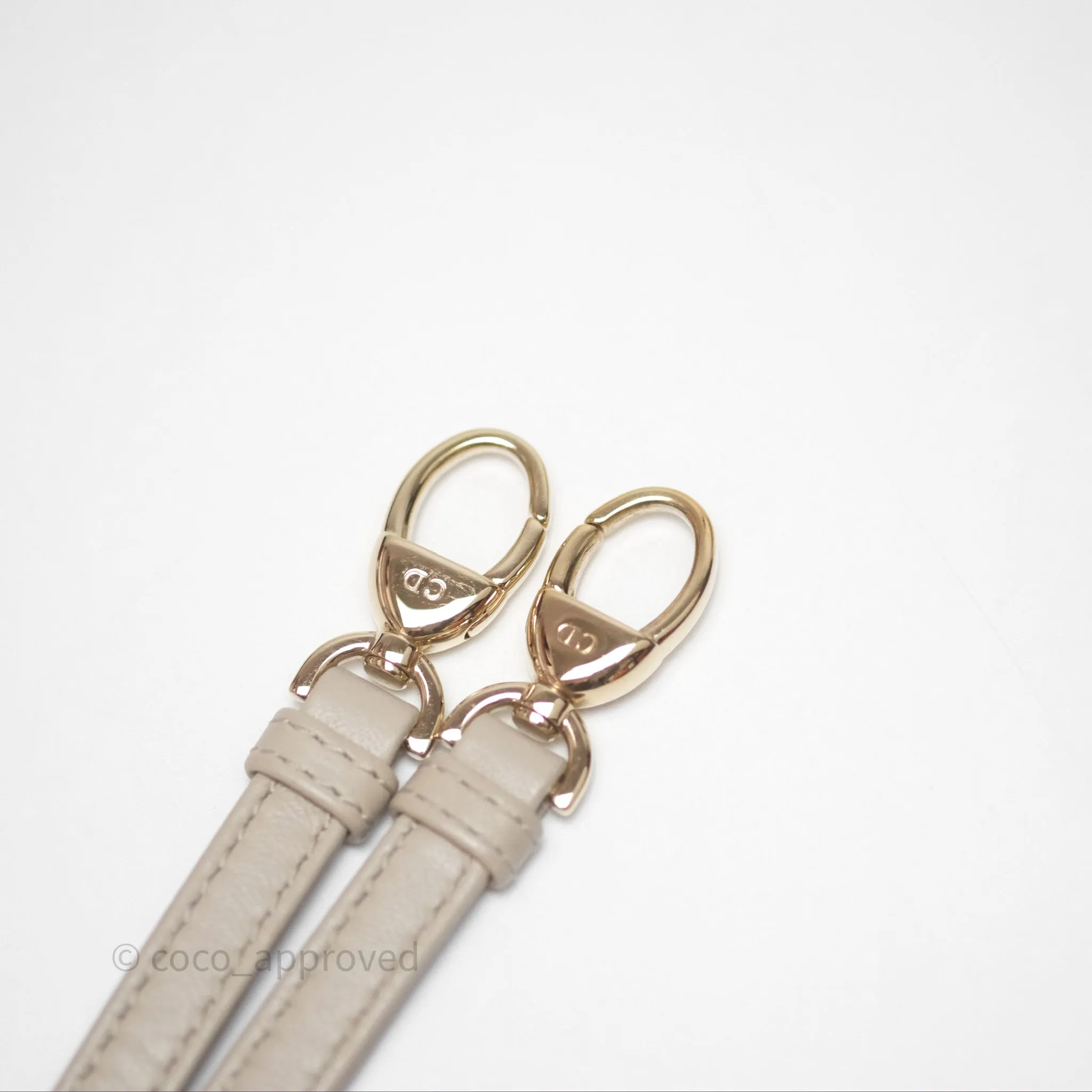 Christian Dior Micro Lady Dior Cannage Beige Lambskin Gold Hardware