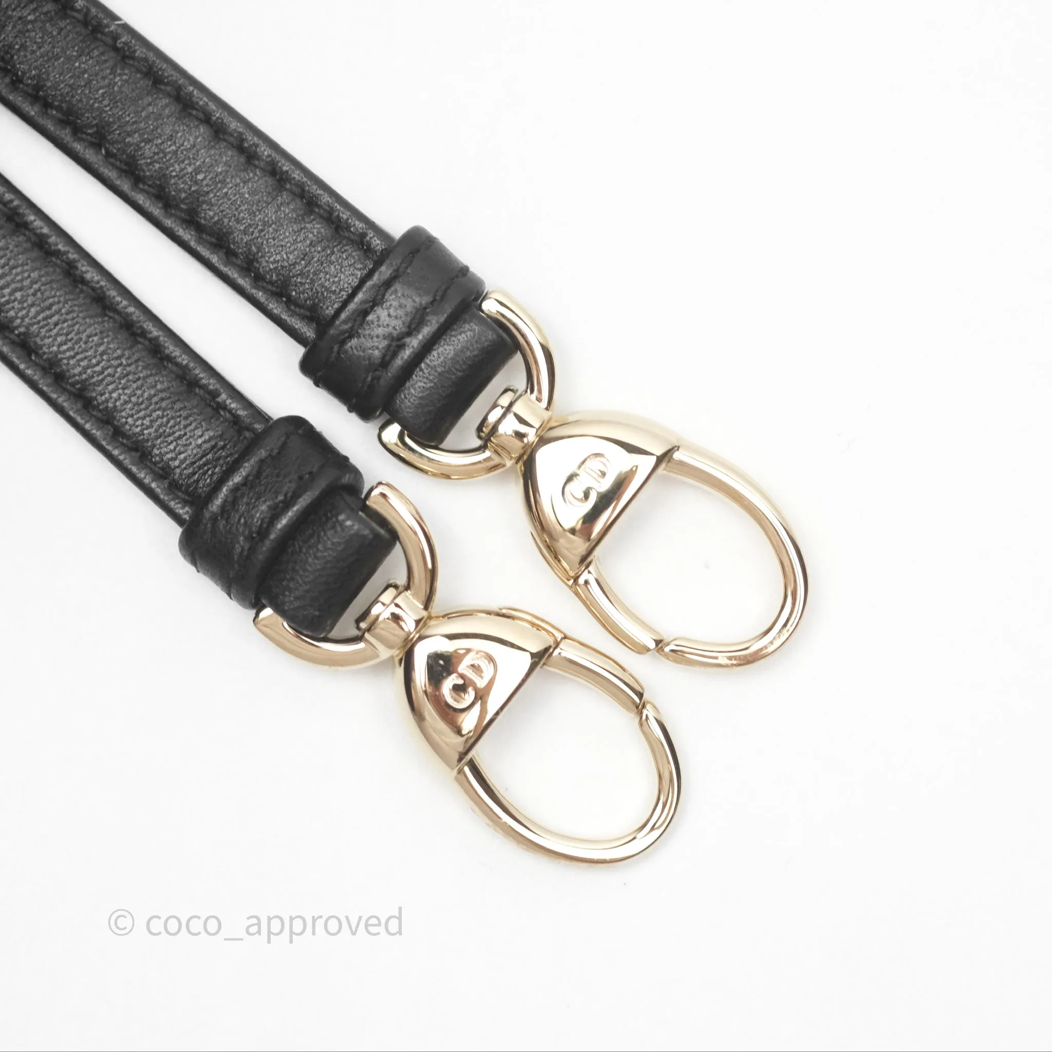 Christian Dior Micro Lady Dior Cannage Black Lambskin Gold Hardware