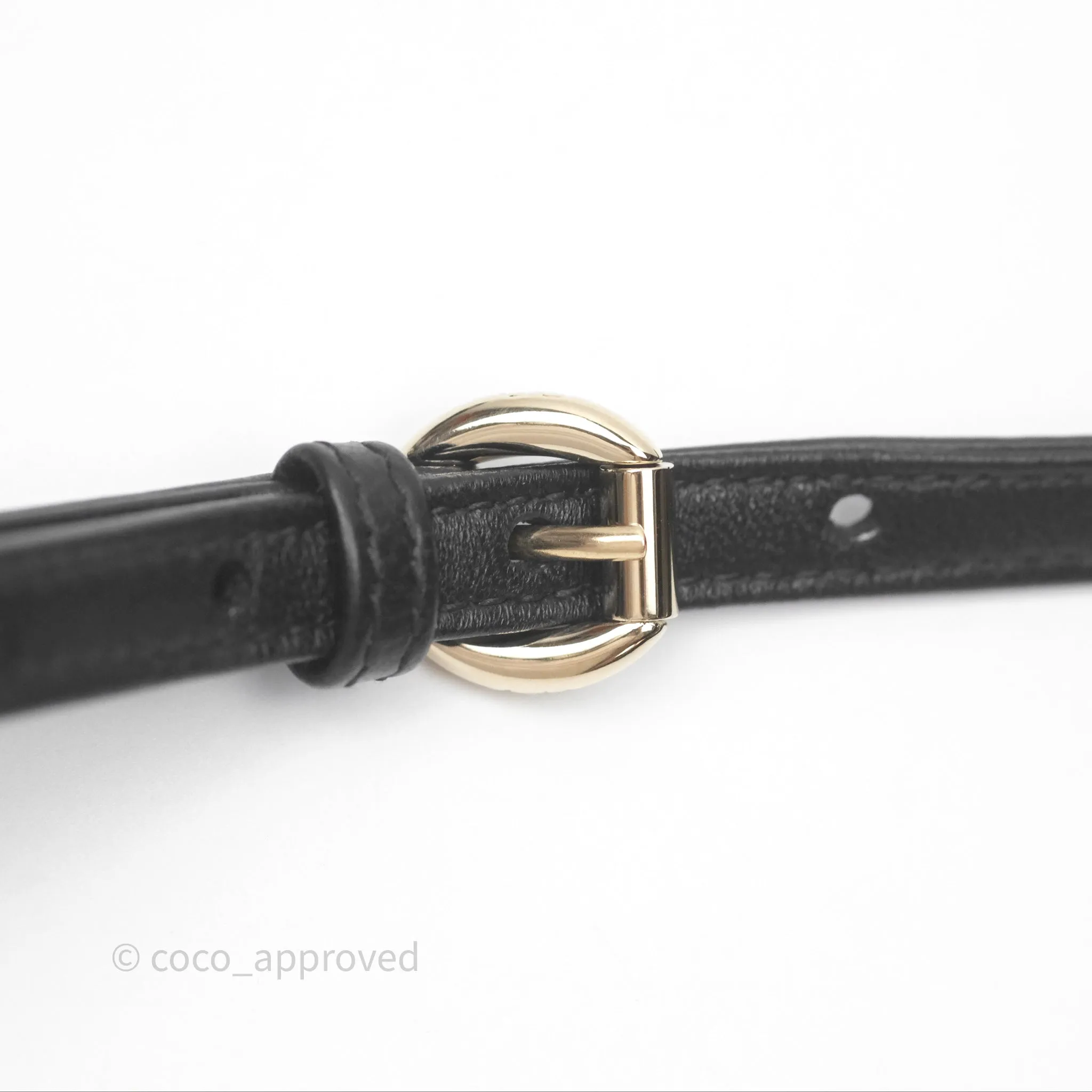 Christian Dior Micro Lady Dior Cannage Black Lambskin Gold Hardware