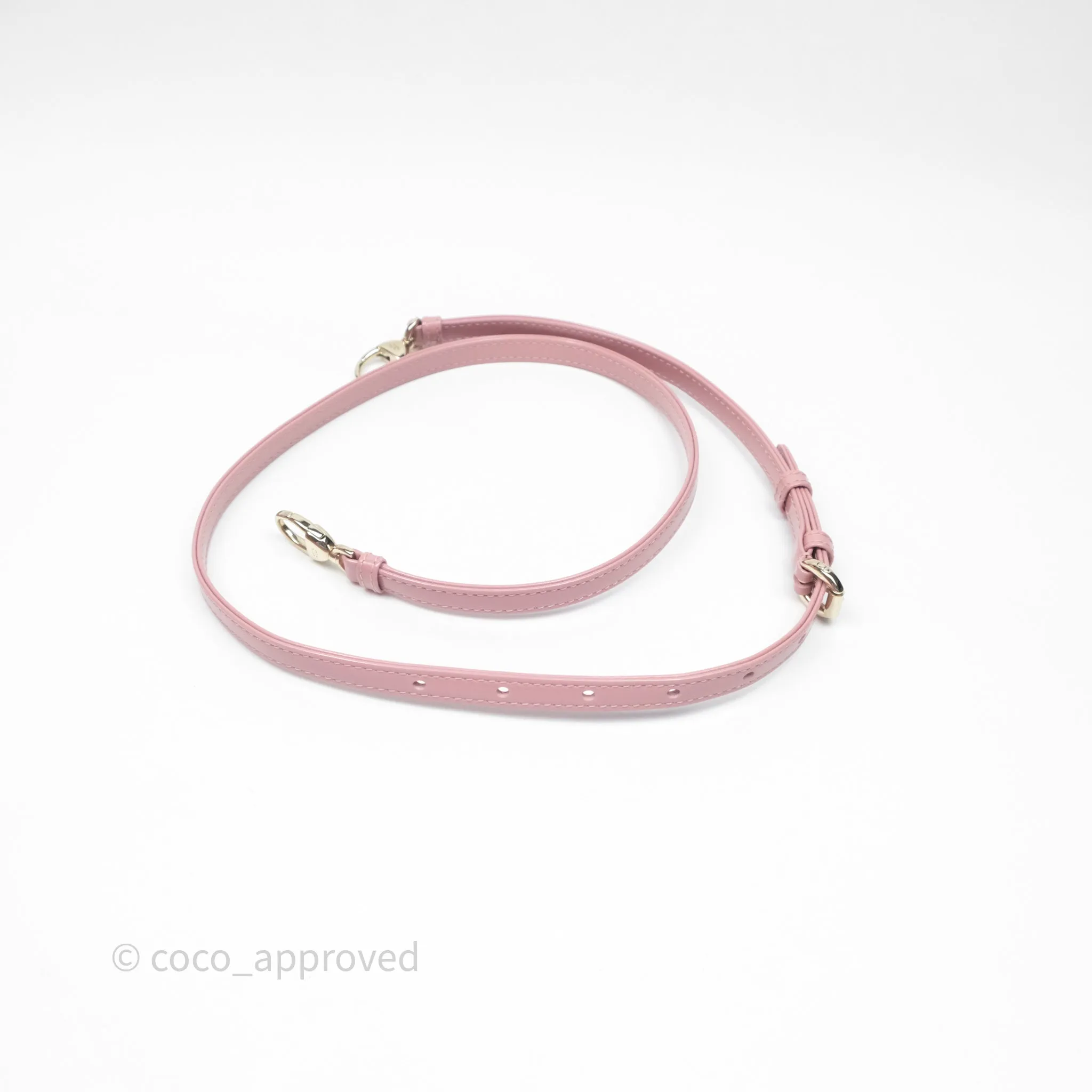 Christian Dior Micro Lady Dior Pink Patent Cannage Calfskin Gold Hardware