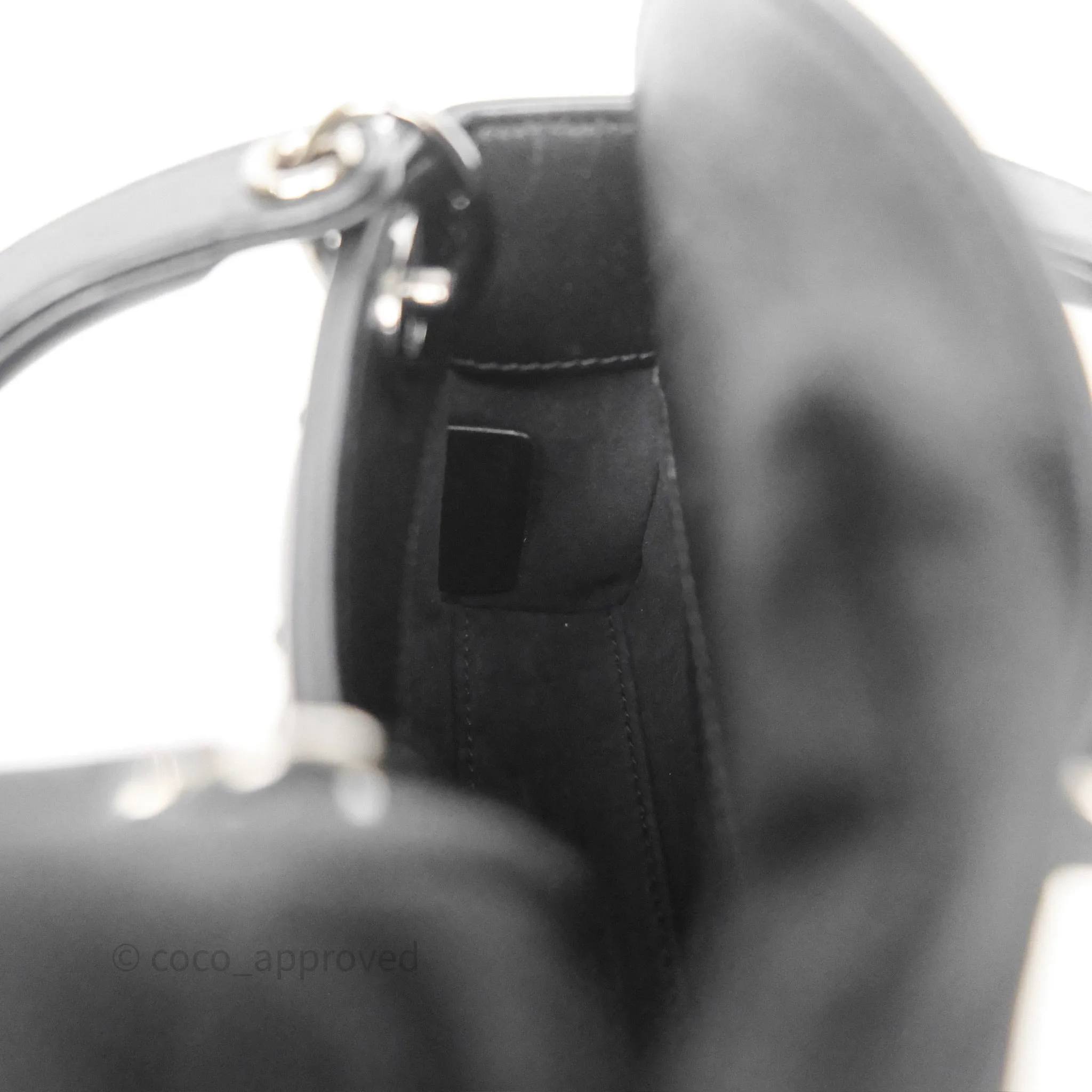 Christian Dior Micro Lady Dior Studded Cannage Black Lambskin